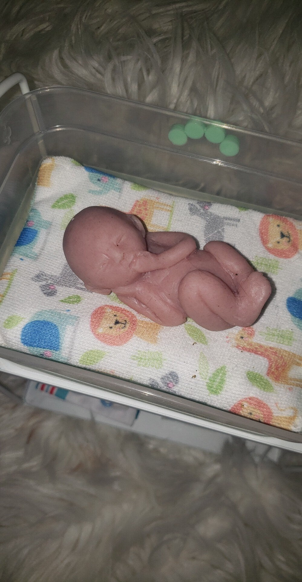 19 week silicone memorial fetus baby