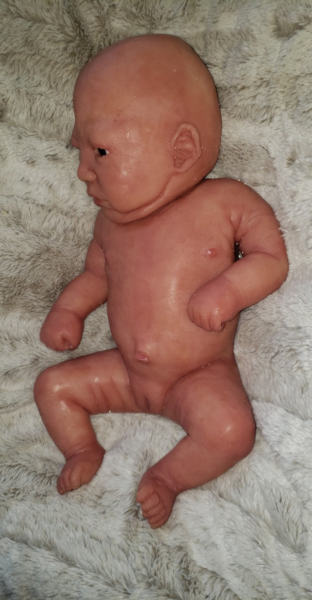 Full body silicone baby 19" Emerly  or eli chunky newborn Open Eyes