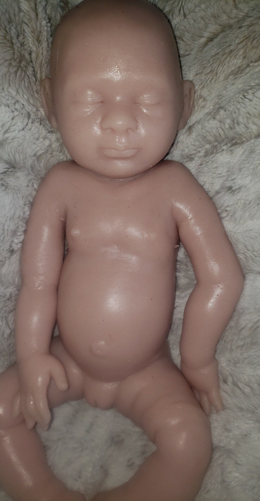 Full body silicone baby girl or boy newborn baby 19.5" pamela erff Olive