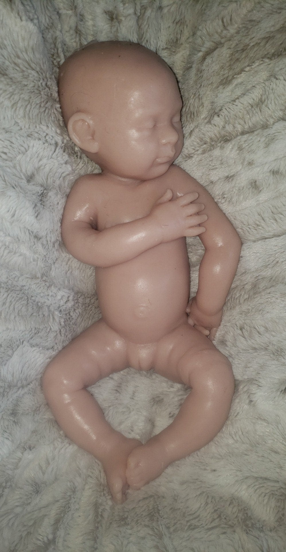 Full body silicone baby girl or boy newborn baby 19.5" pamela erff Olive