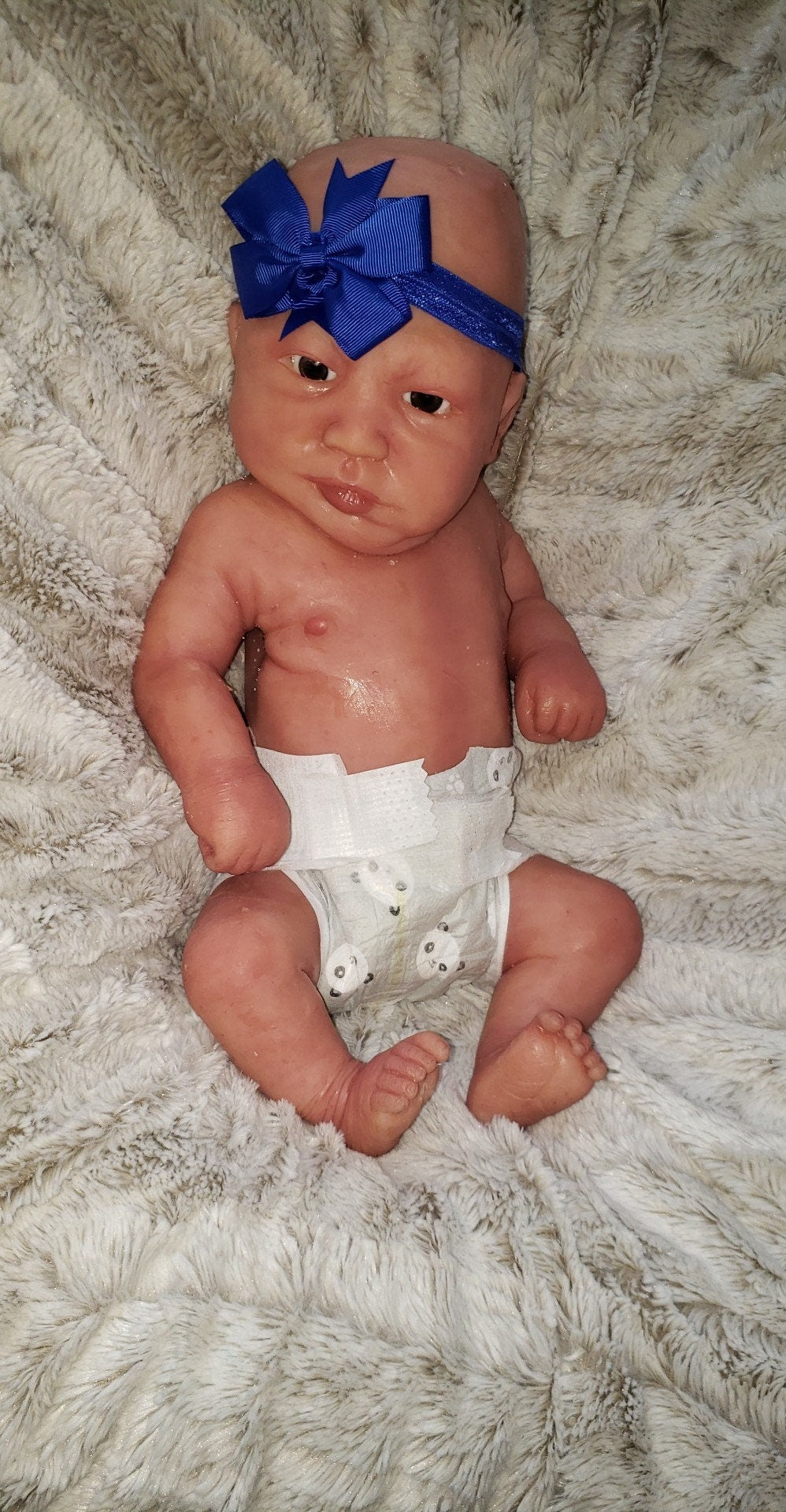 Full body silicone baby 19" Emerly  or eli chunky newborn Open Eyes