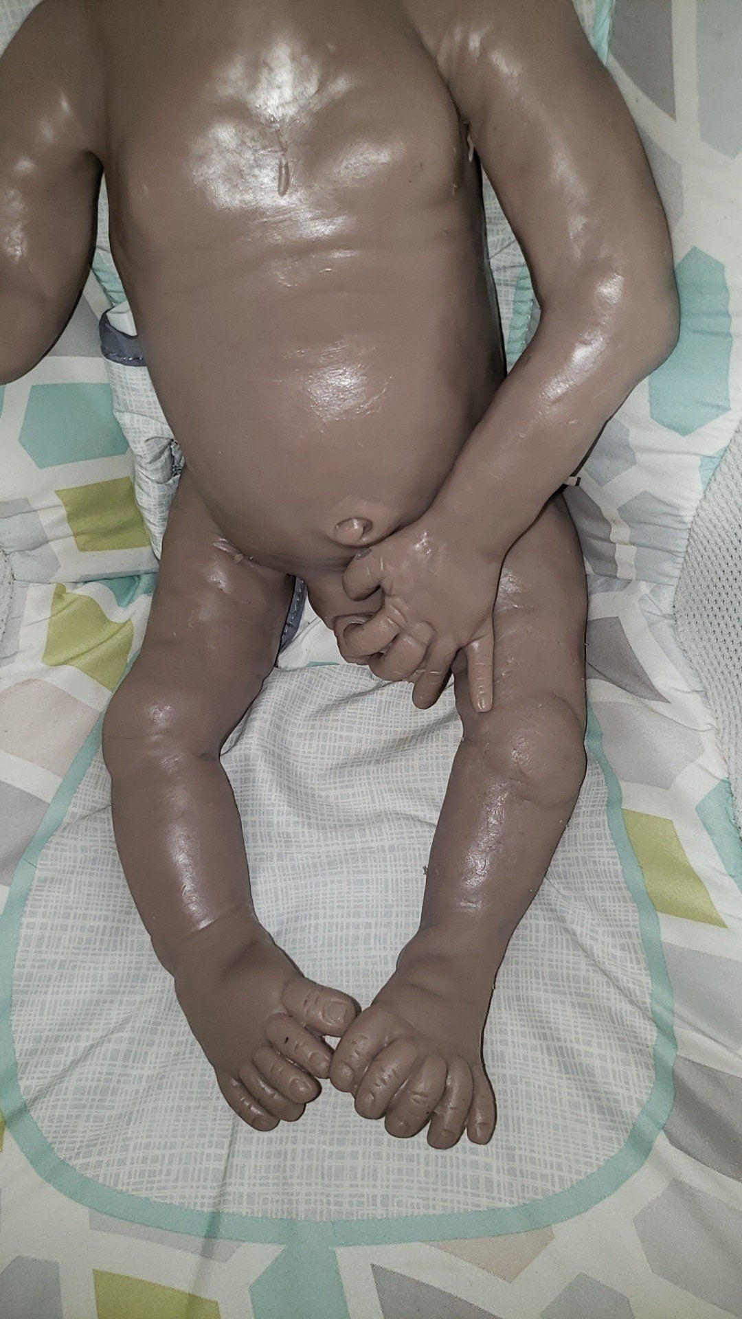Full body silicone baby boy blank kit or fully painted baby boy doll Donna kohn 21" Markus