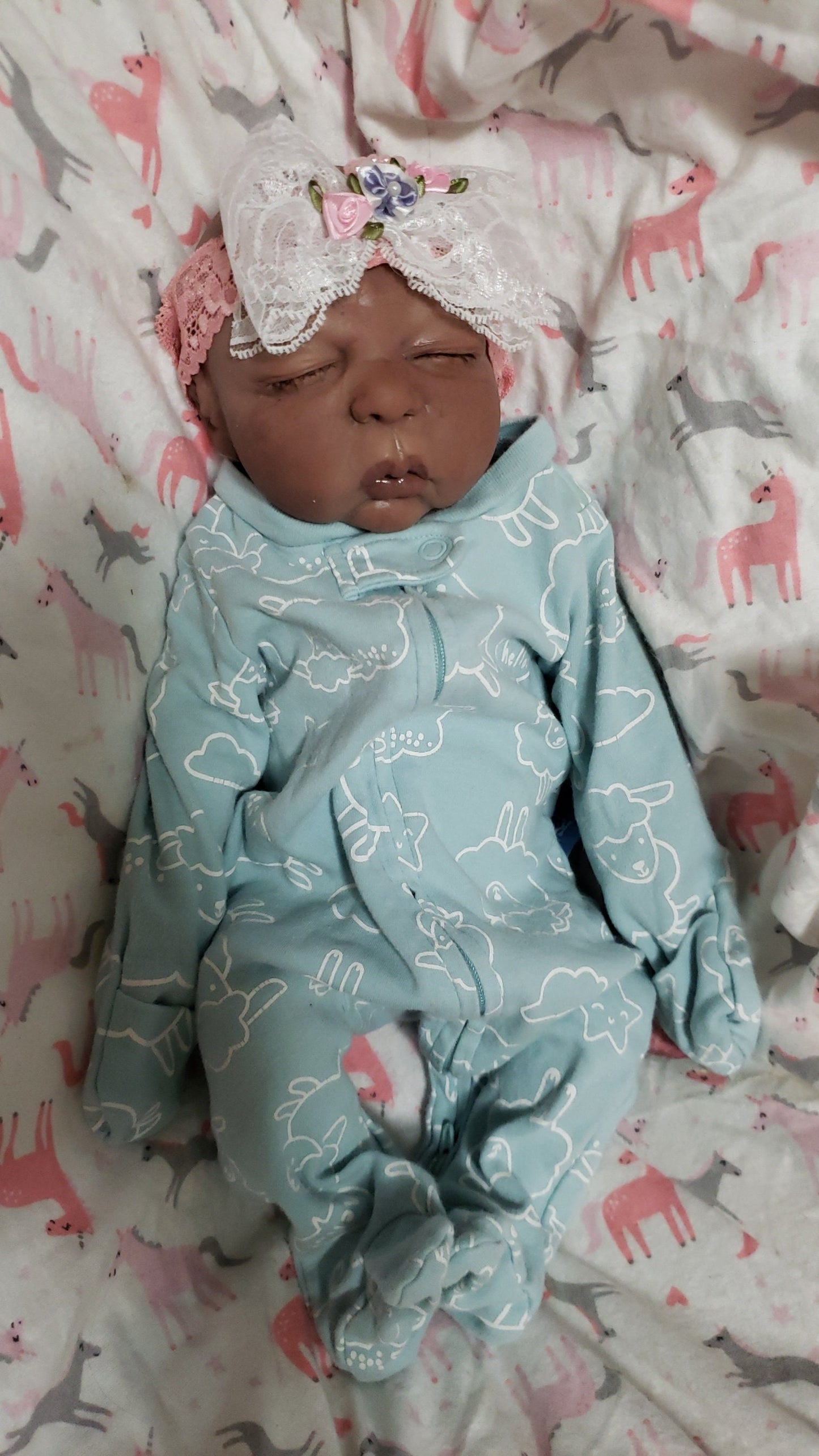 Full body silicone baby 15" preemie boy or girl amy