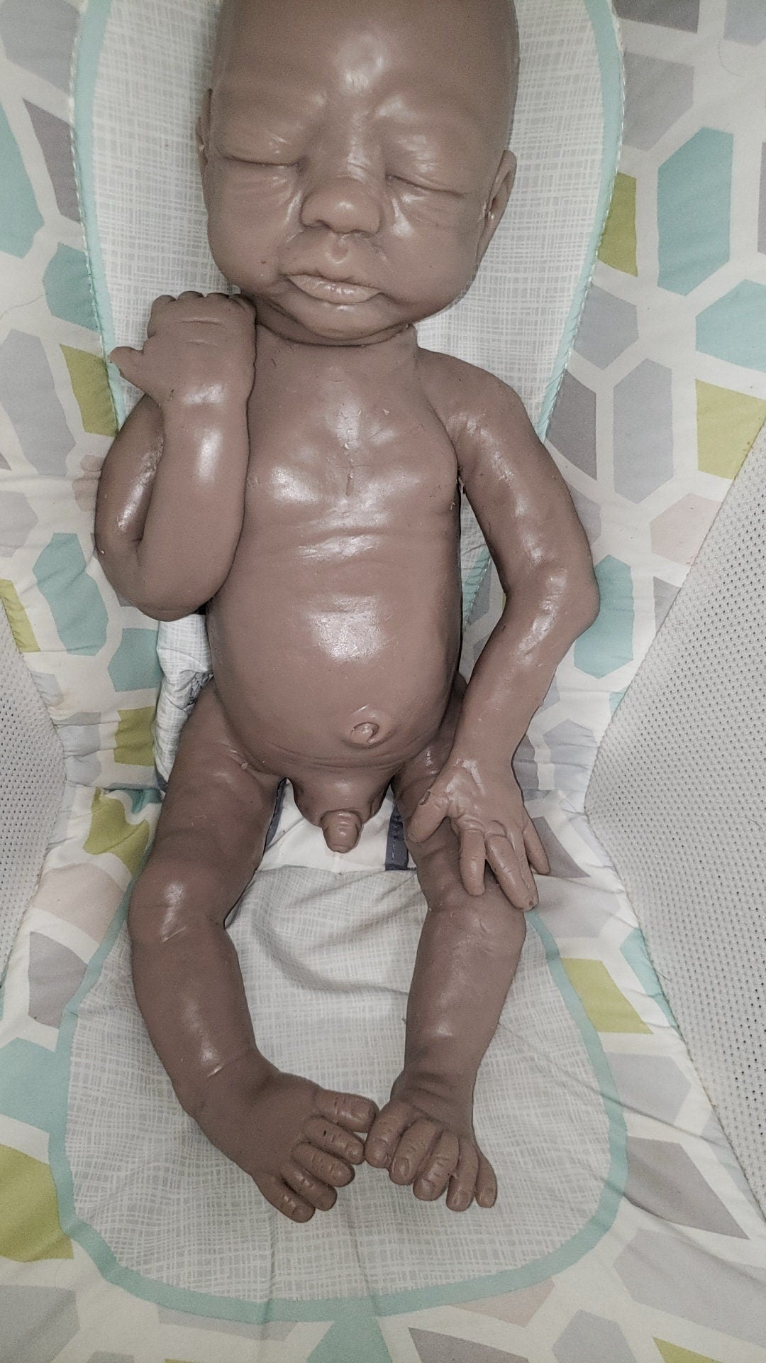 Full body silicone baby boy blank kit or fully painted baby boy doll Donna kohn 21" Markus