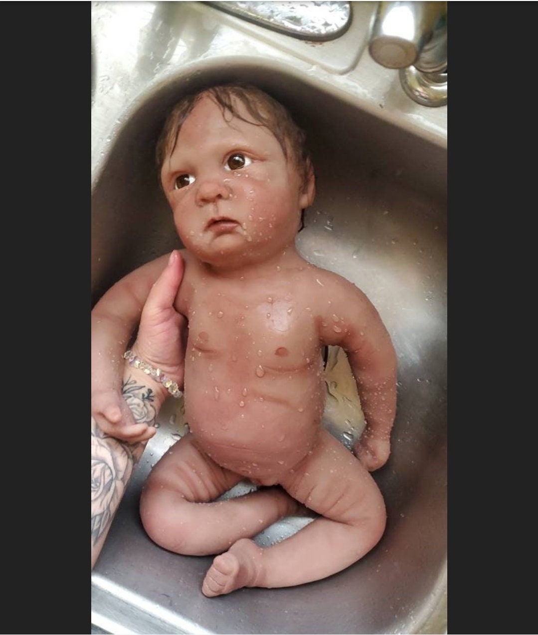 Full Body silicone baby 24" 6 month old "Adele"