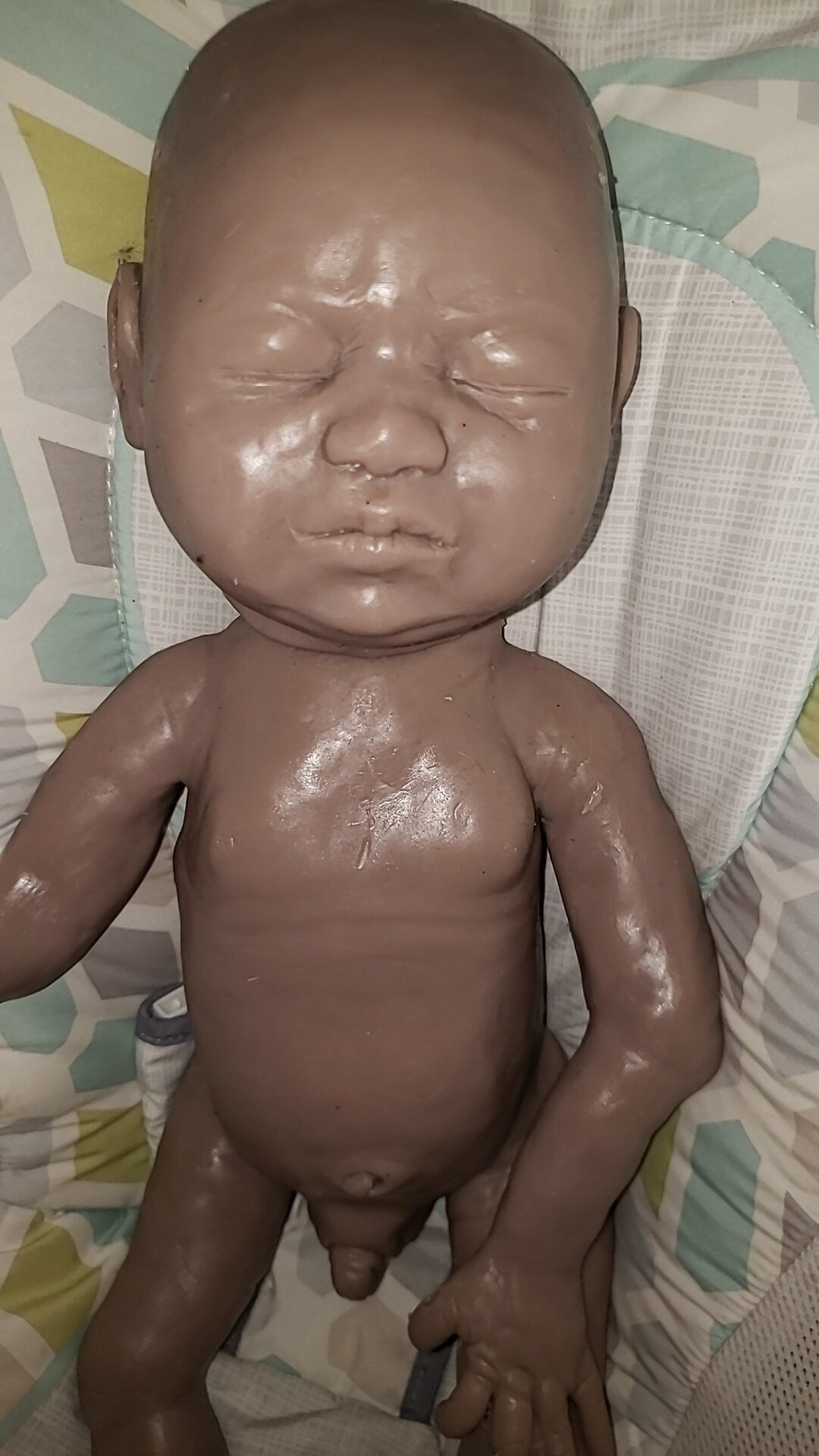 Full body silicone baby boy blank kit or fully painted baby boy doll Donna kohn