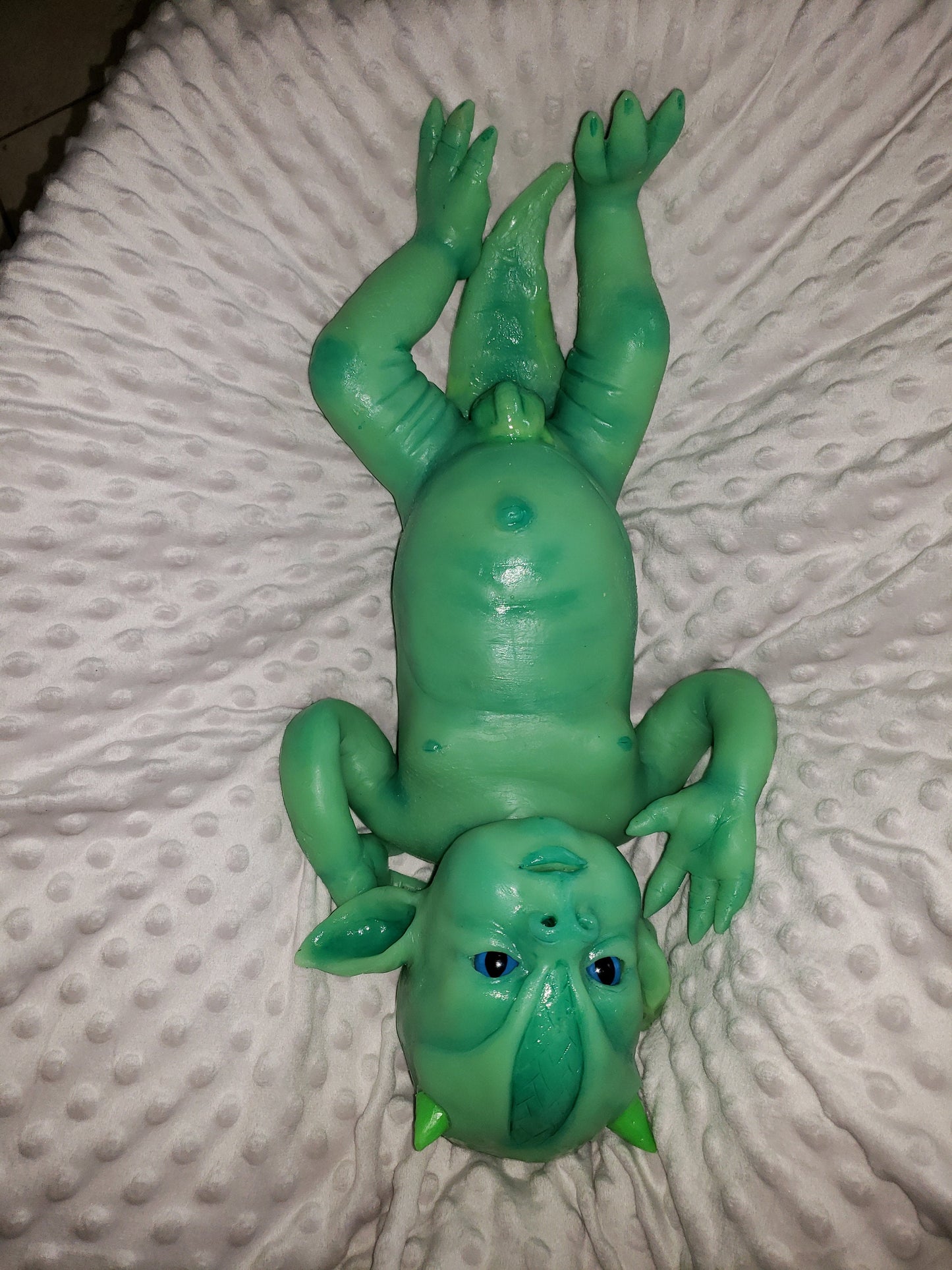 Full body silicone baby dragon blank kit "saphire"