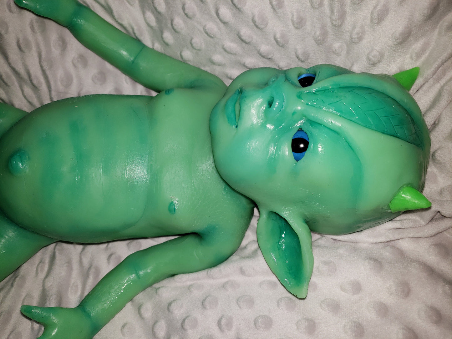 Full body silicone baby dragon blank kit "saphire"