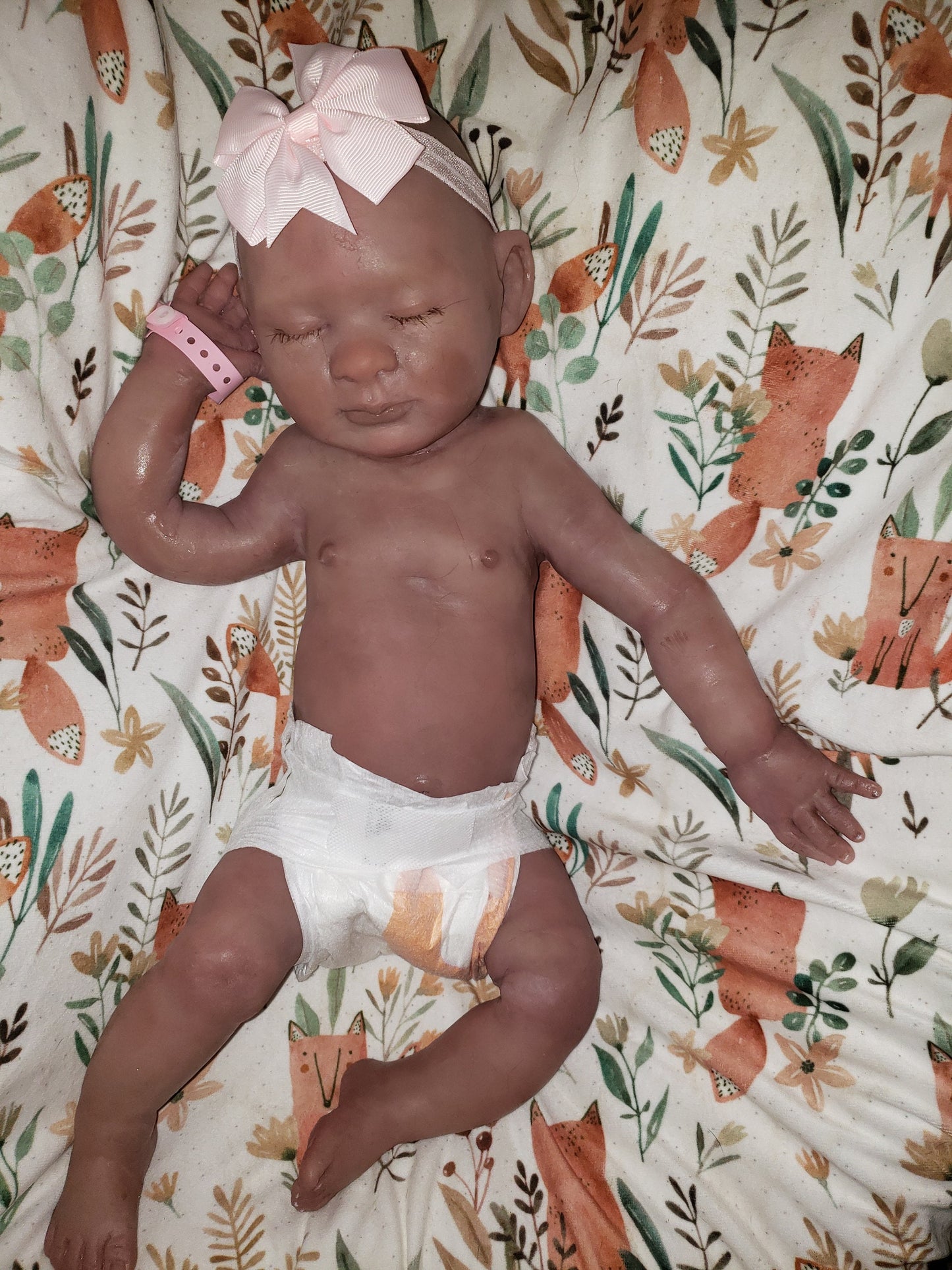 Full body silicone baby girl or boy newborn baby 19.5" pamela erff Olive
