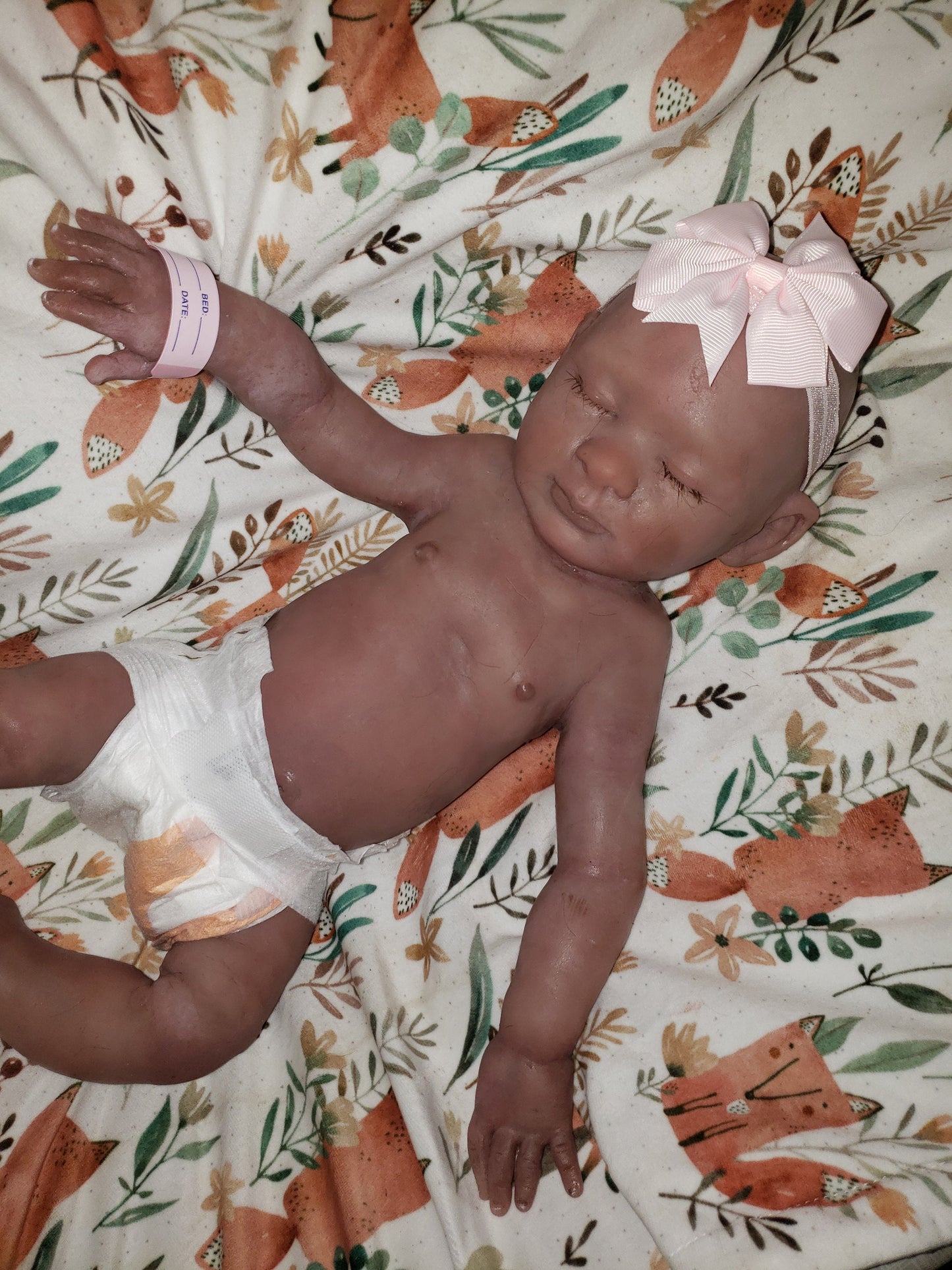 Full body silicone baby girl or boy newborn baby 19.5" pamela erff Olive