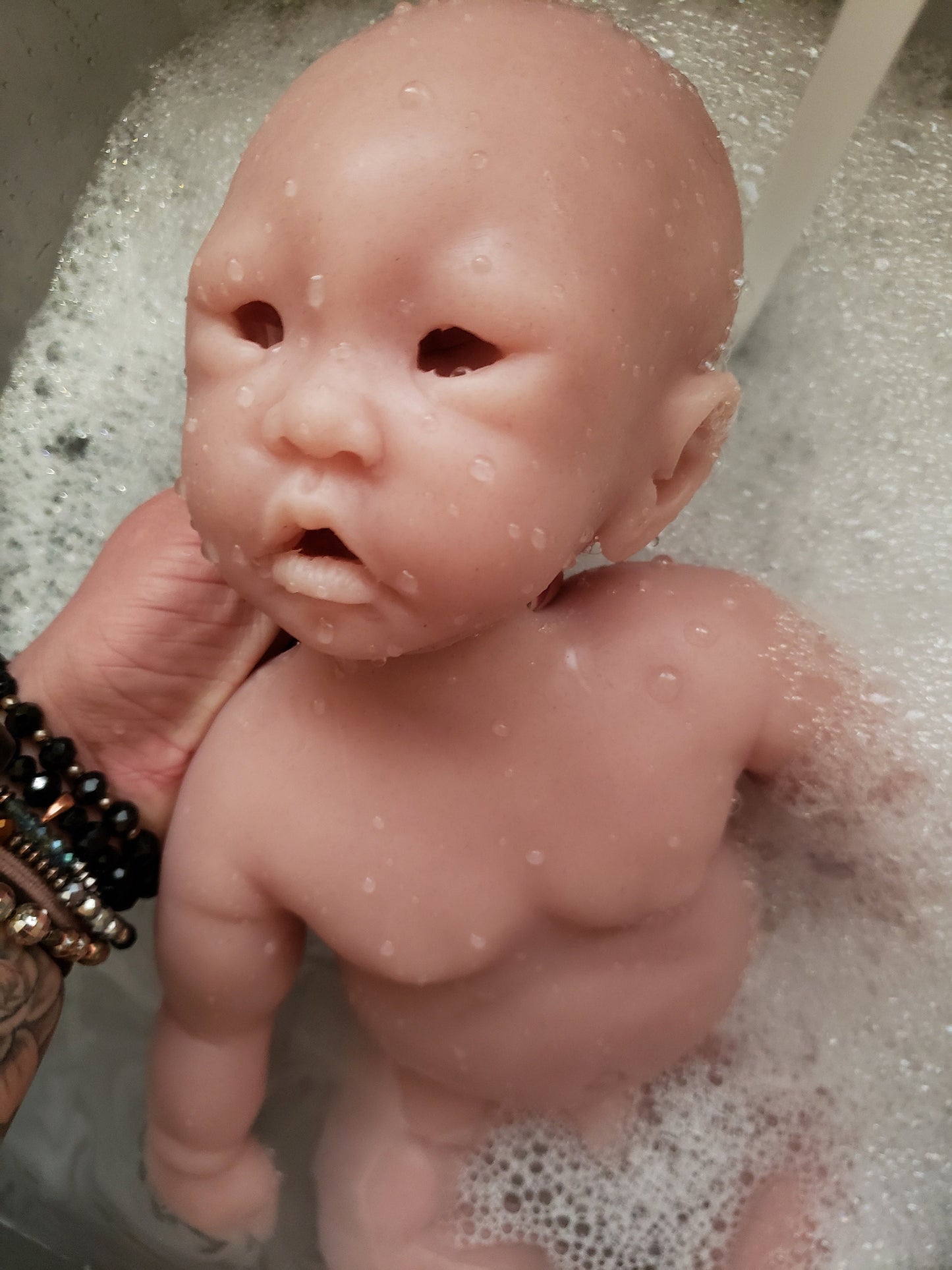 Full body silicone baby doll 17" Su Chinese baby girl or boy