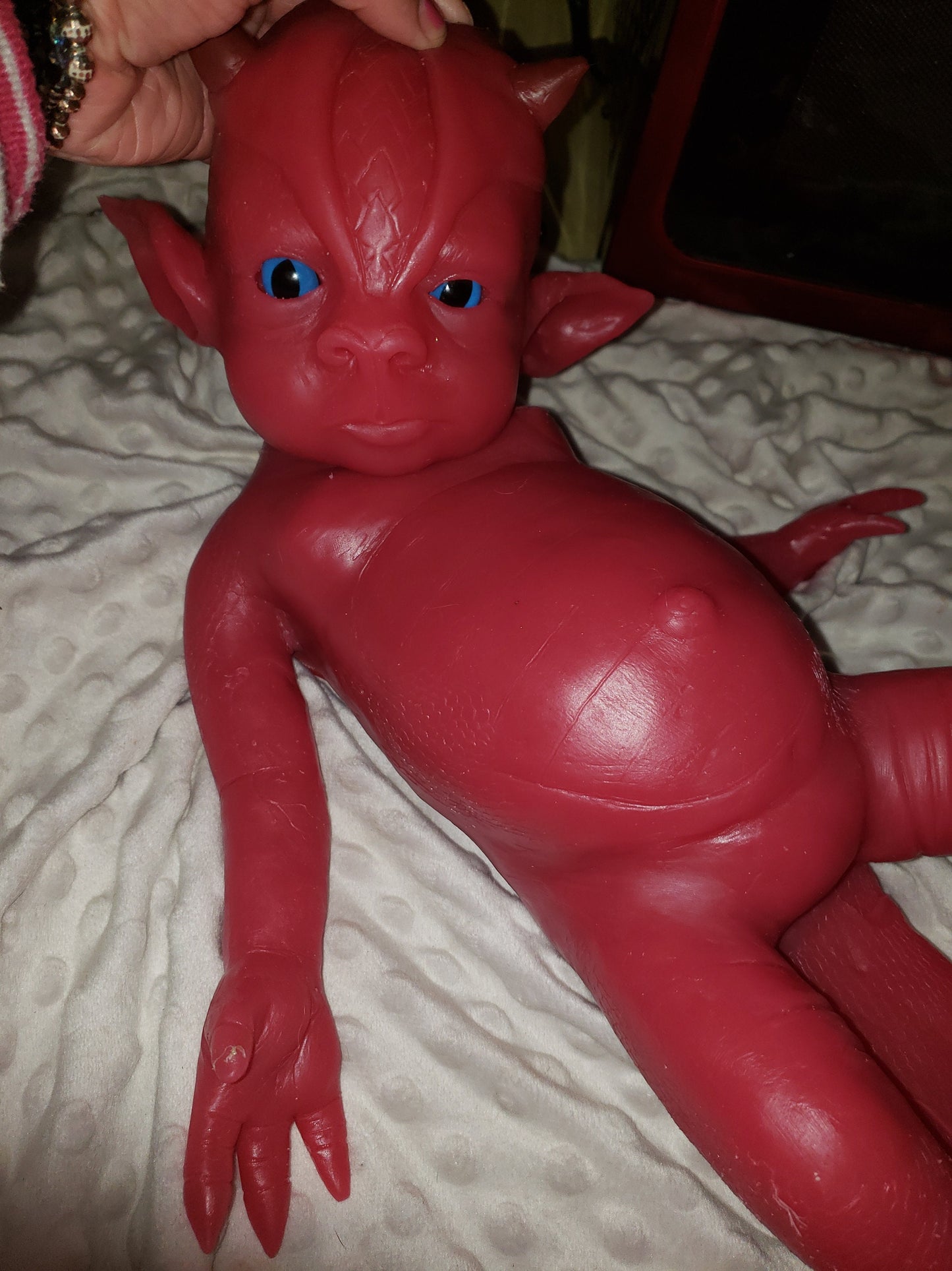 Full body silicone baby dragon blank kit "saphire"