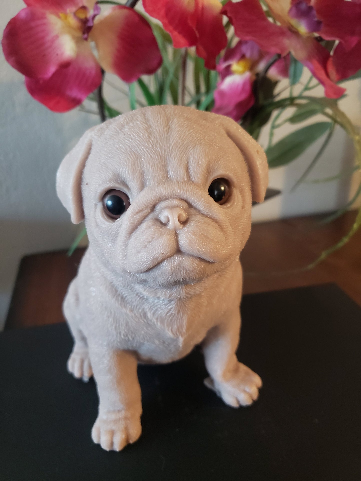 10" inches  Full Body Silicone Pug puppy dog open eyes cutie you choose color