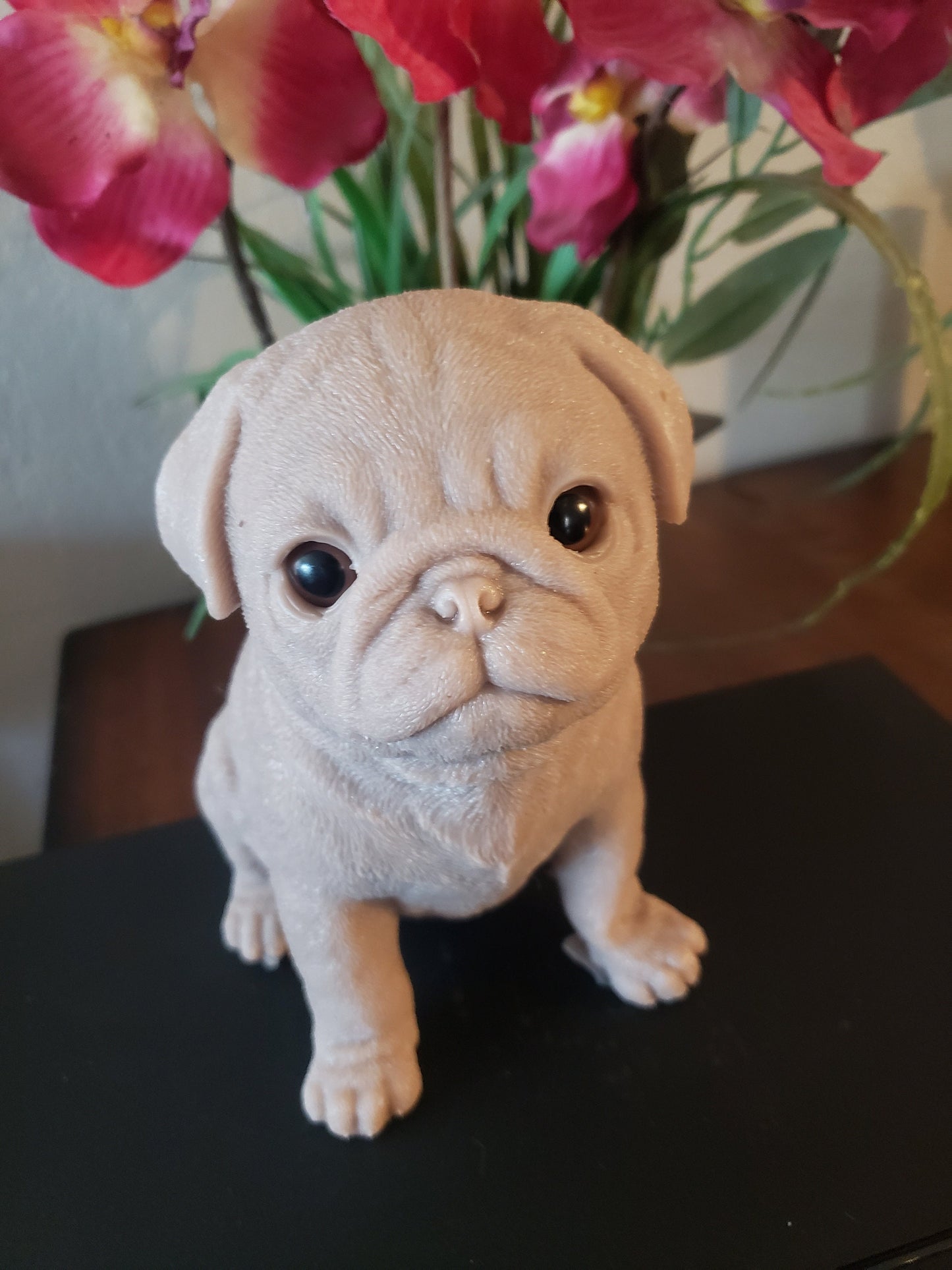 10" inches  Full Body Silicone Pug puppy dog open eyes cutie you choose color