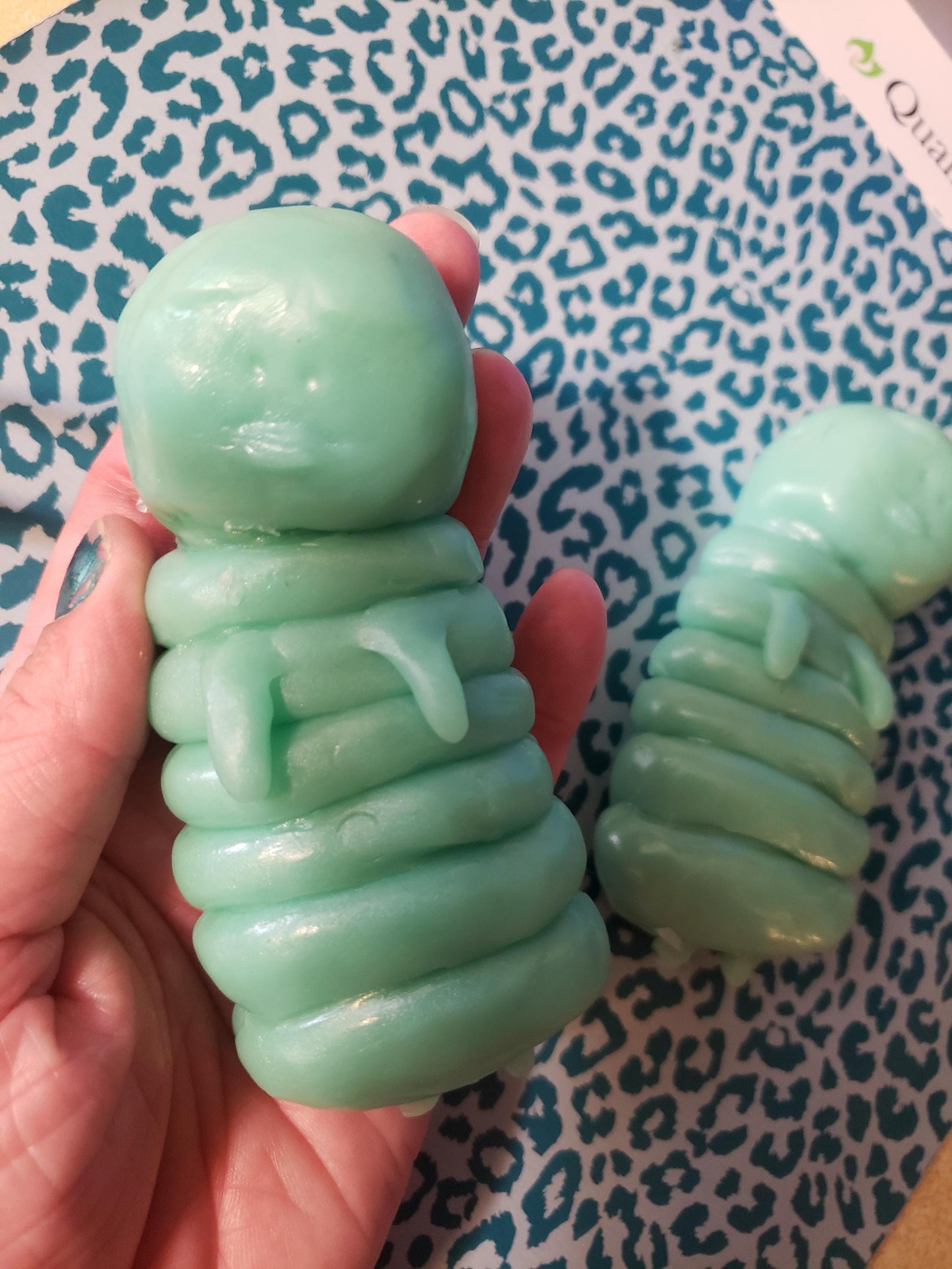 4" silicone caterpillar baby human