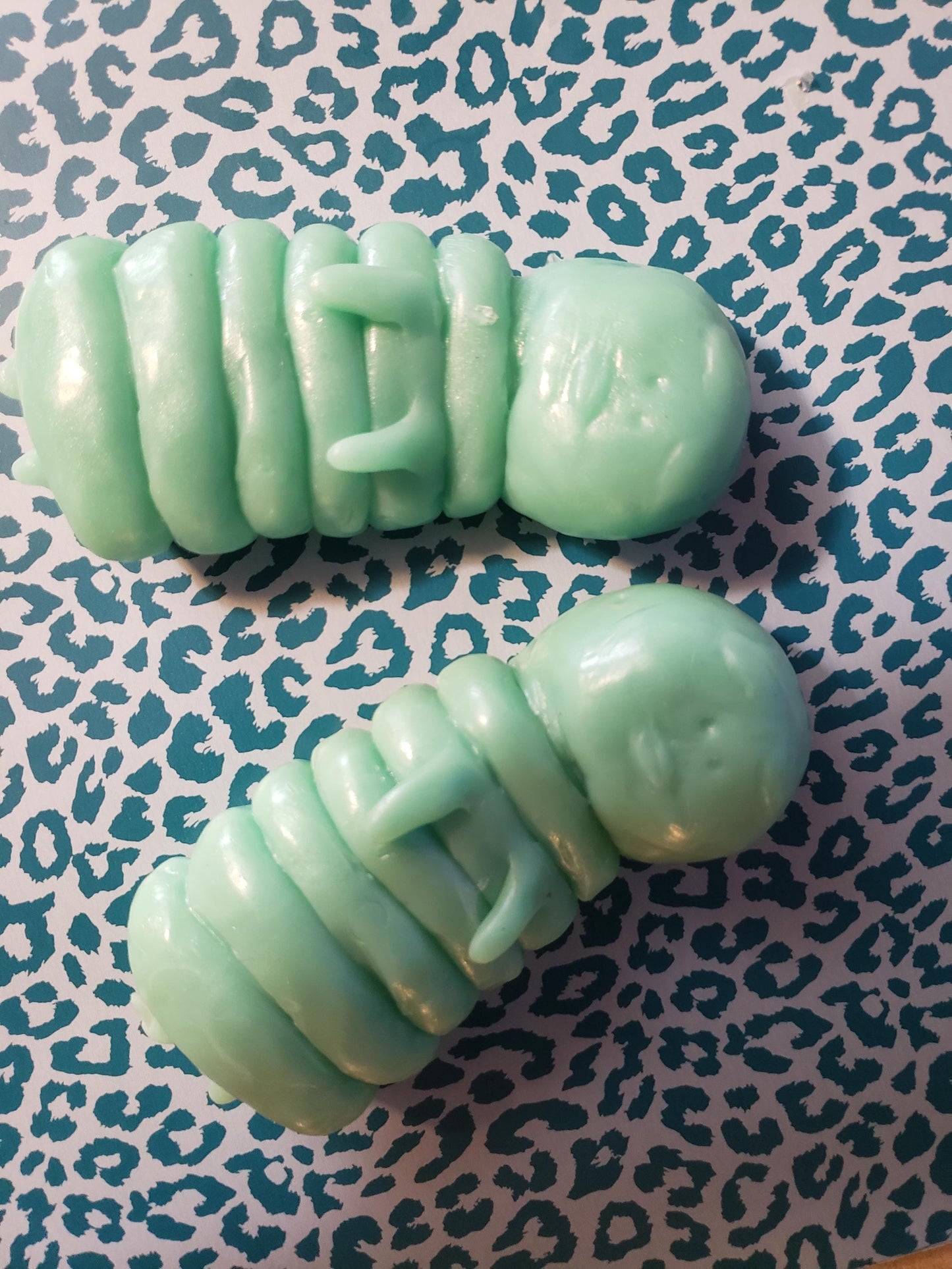 4" silicone caterpillar baby human