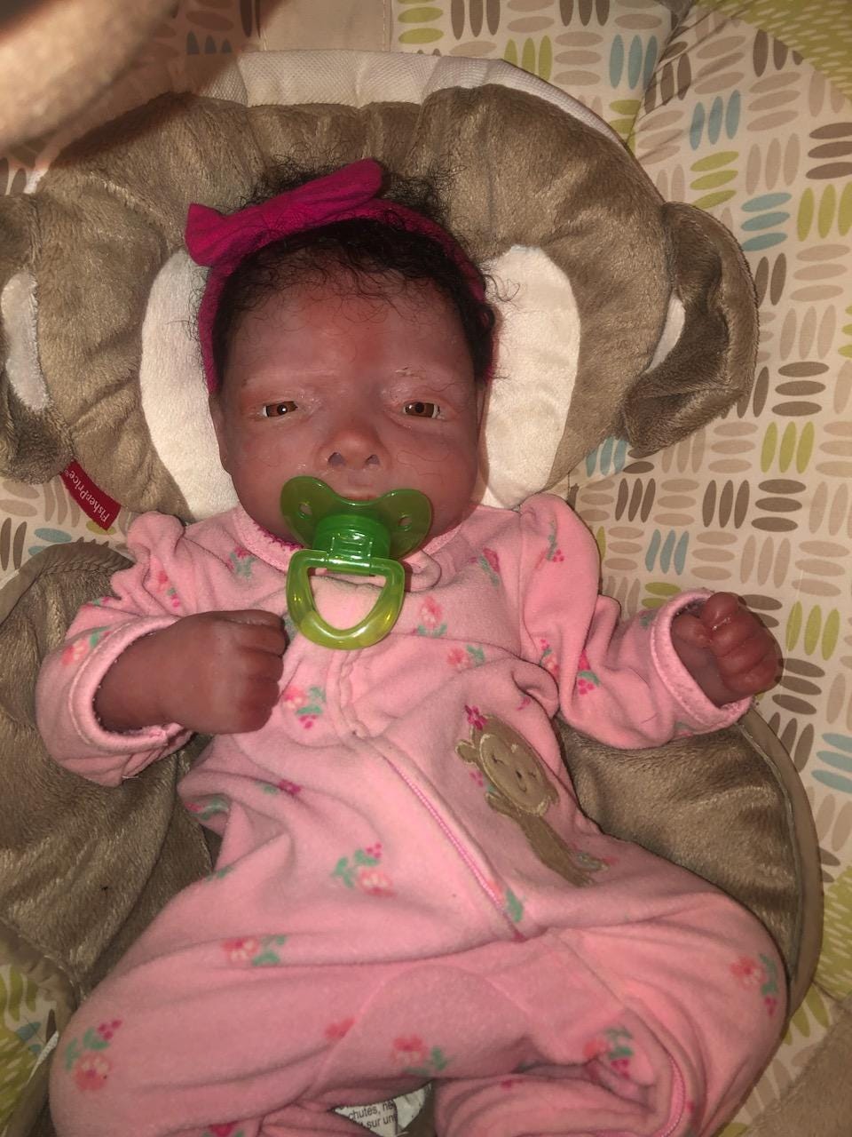 Full Body silicone Baby 17" with bent legs paint or blank kits open eyes beautiful girl sophie