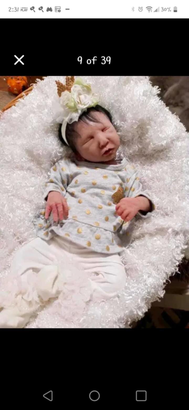 Full body silicone baby boy or girl 18" blank or painted newborn