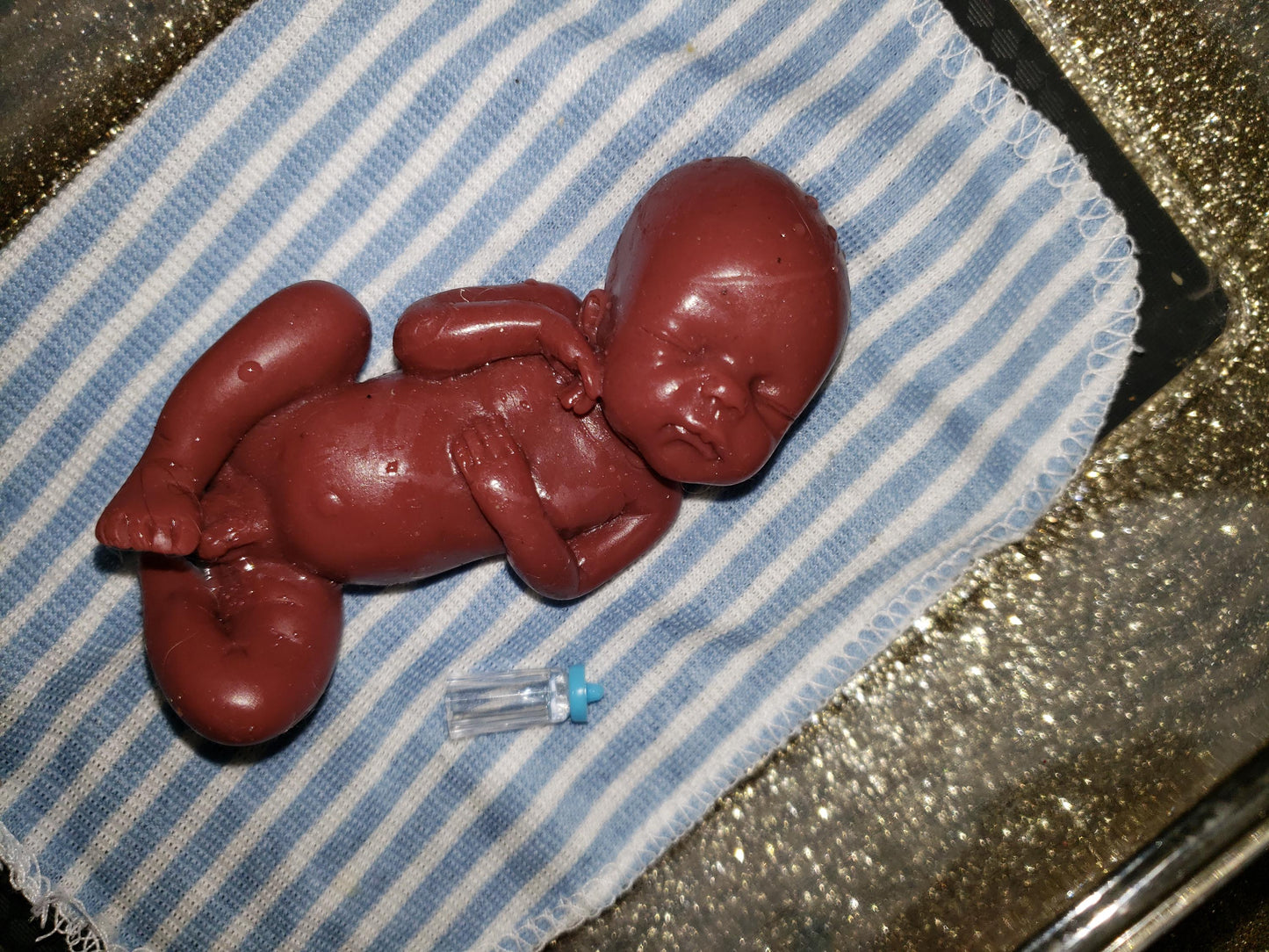 4" silicone memorial baby or mini newborn baby born too soon or mini newborn