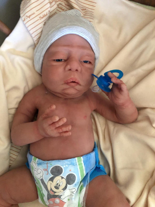Full Body Silicone Baby 22" 14.5lbs chubby chunky baby boy!