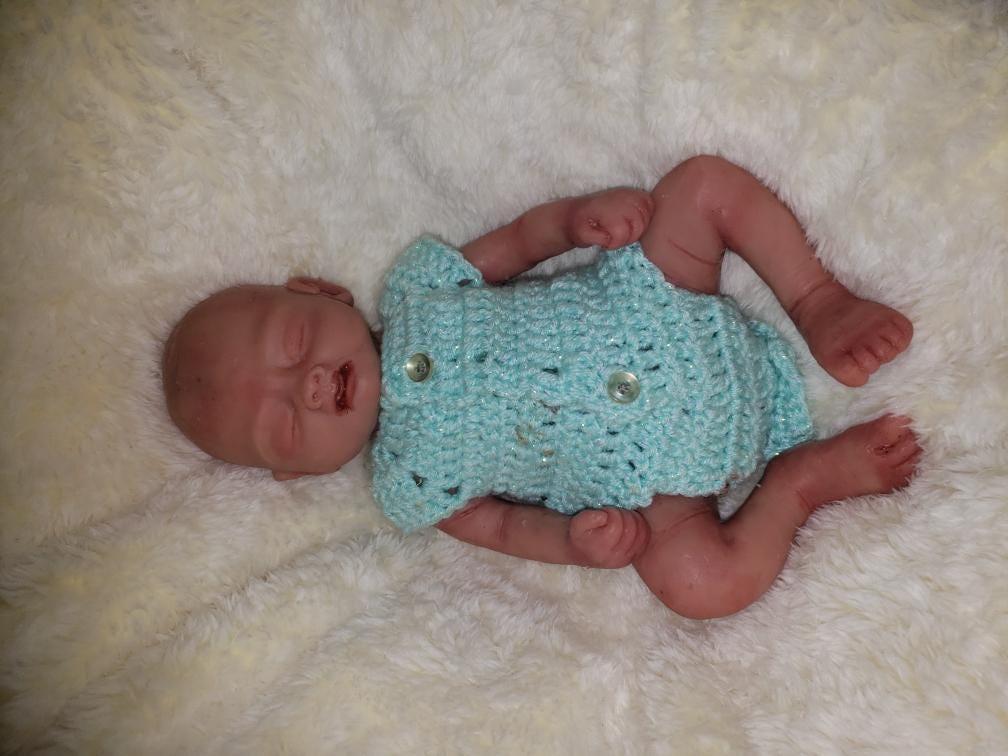 Full body silicone baby girl or boy preemie 13" inch doll