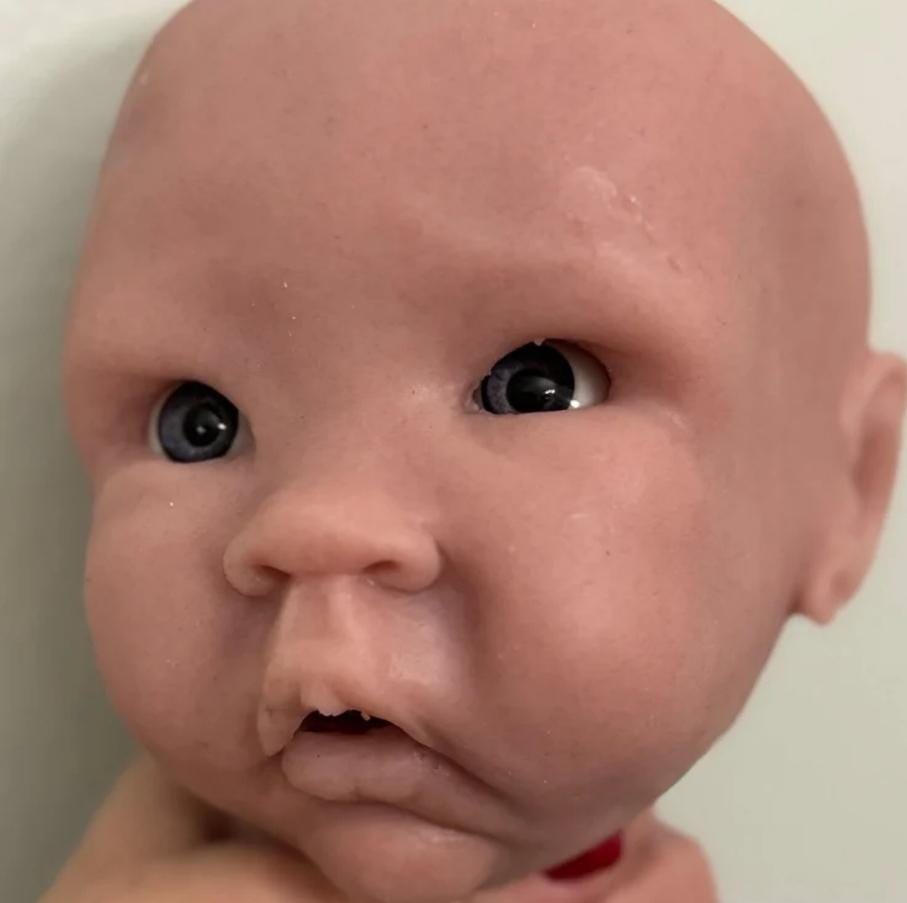 Silicone baby head for 24" indigo toddler or full body silicone baby