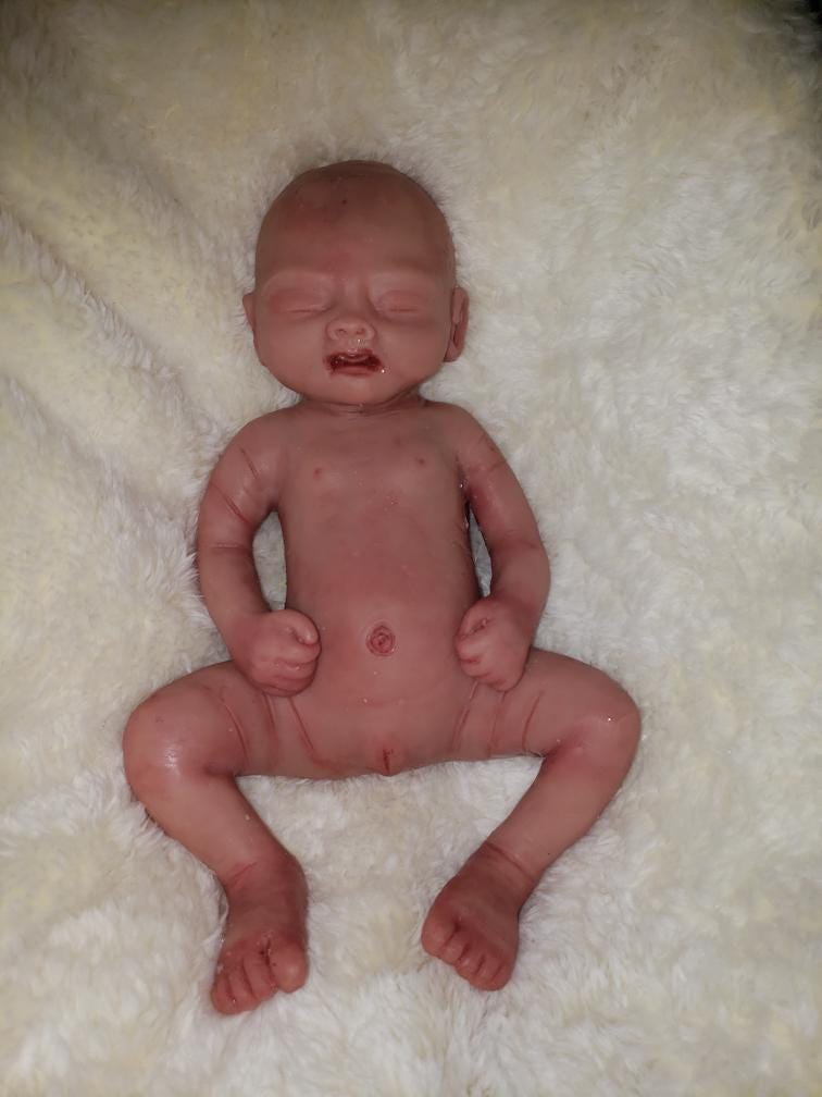 Full body silicone baby girl or boy preemie 13" inch doll
