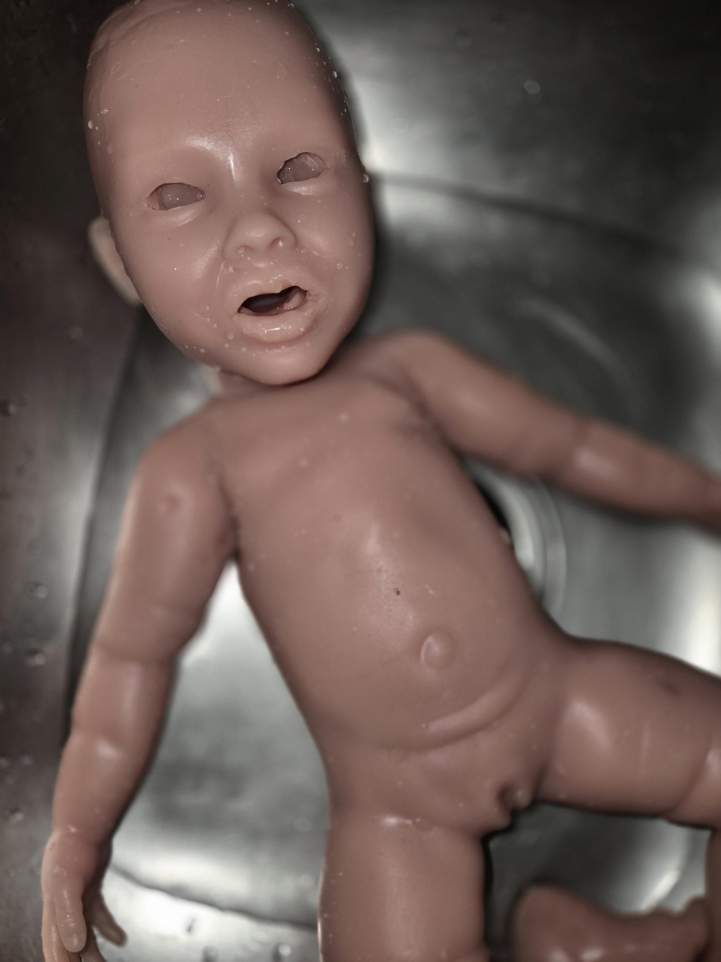 Full Body Silicone Baby 18" newborn awake