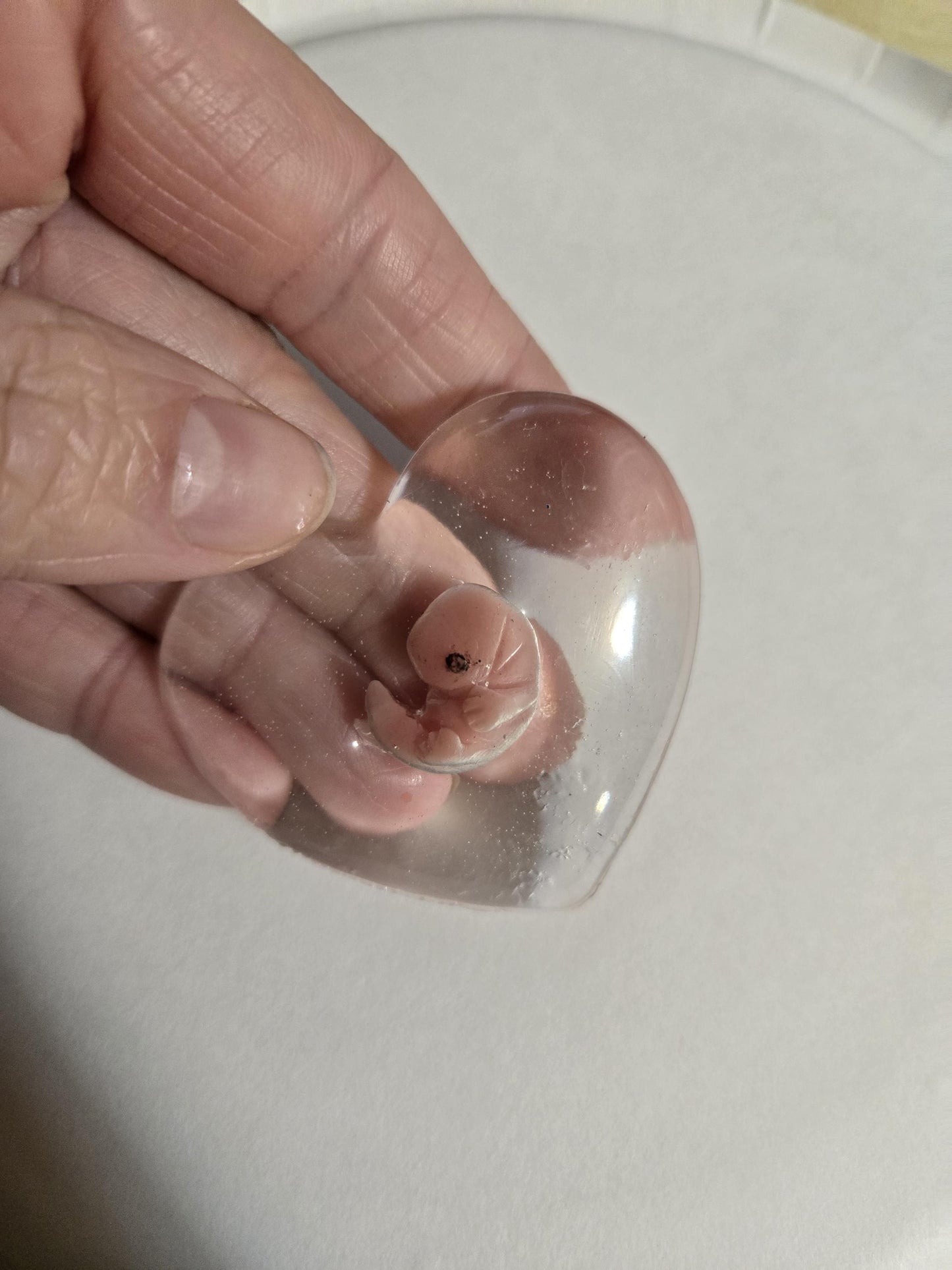 Beautiful memorial resin heart peice