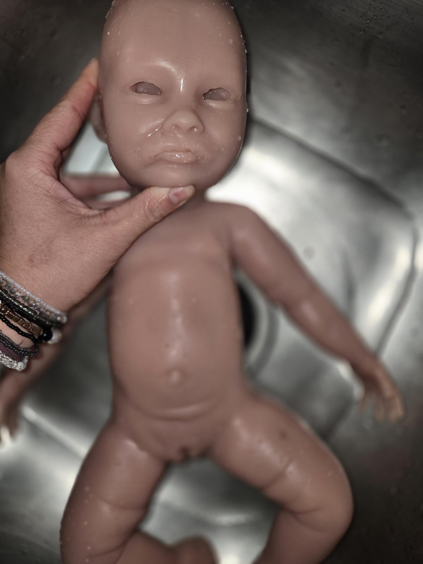 Full Body Silicone Baby 18" newborn awake