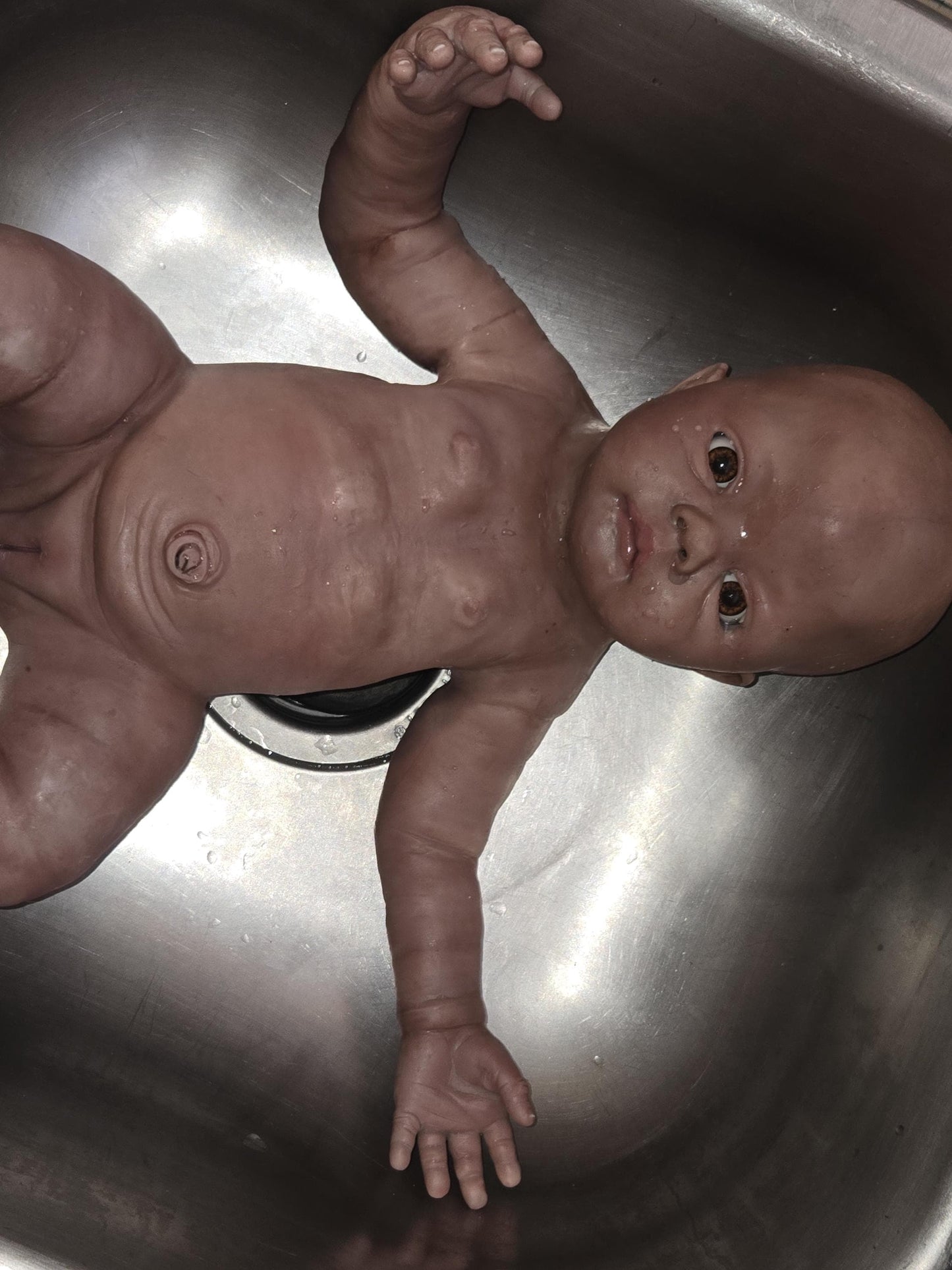 Full Body Silicone Baby 19" boy or girl open eyes