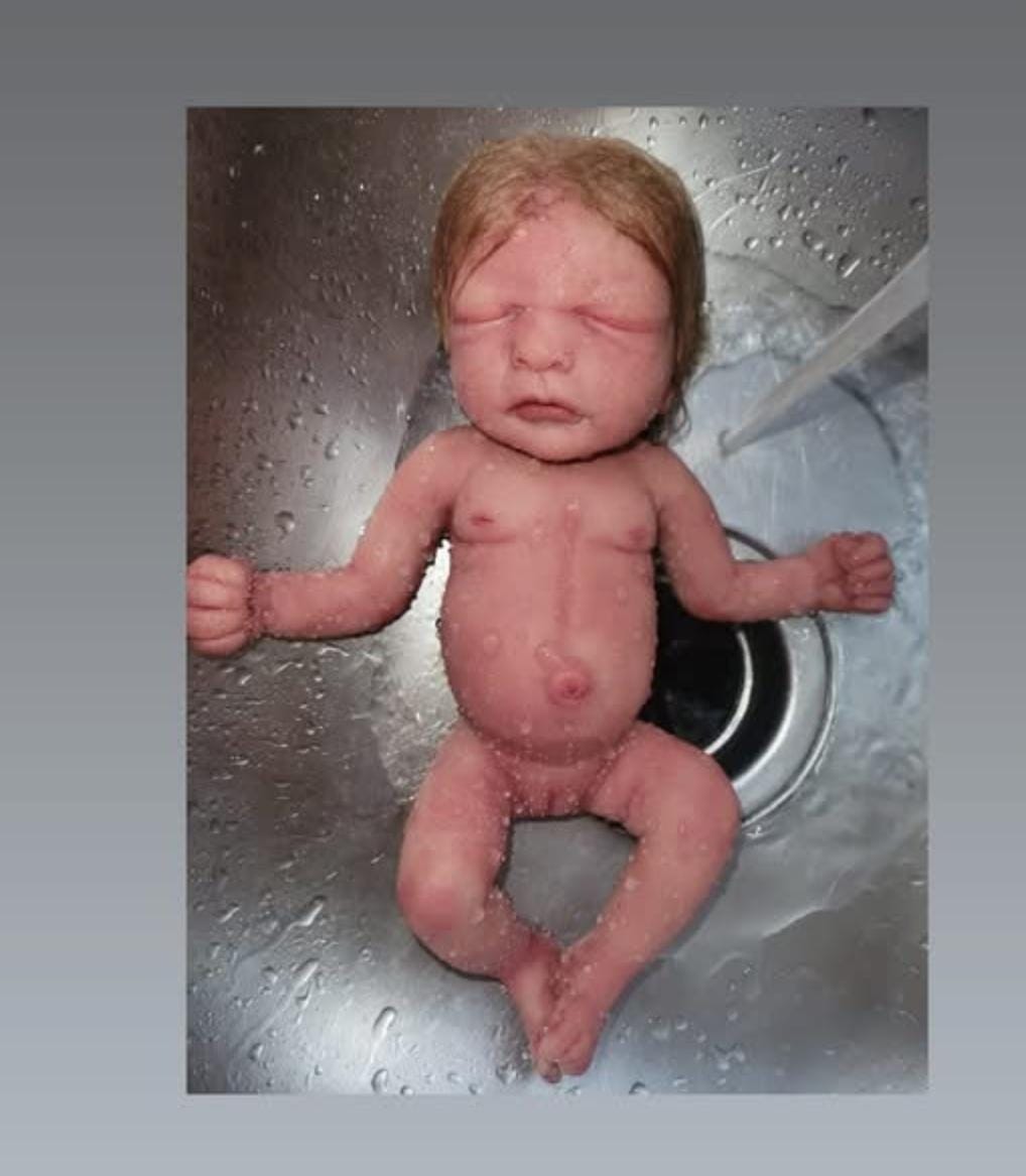 11" full Body silicone baby girl preemie baby "Bailey