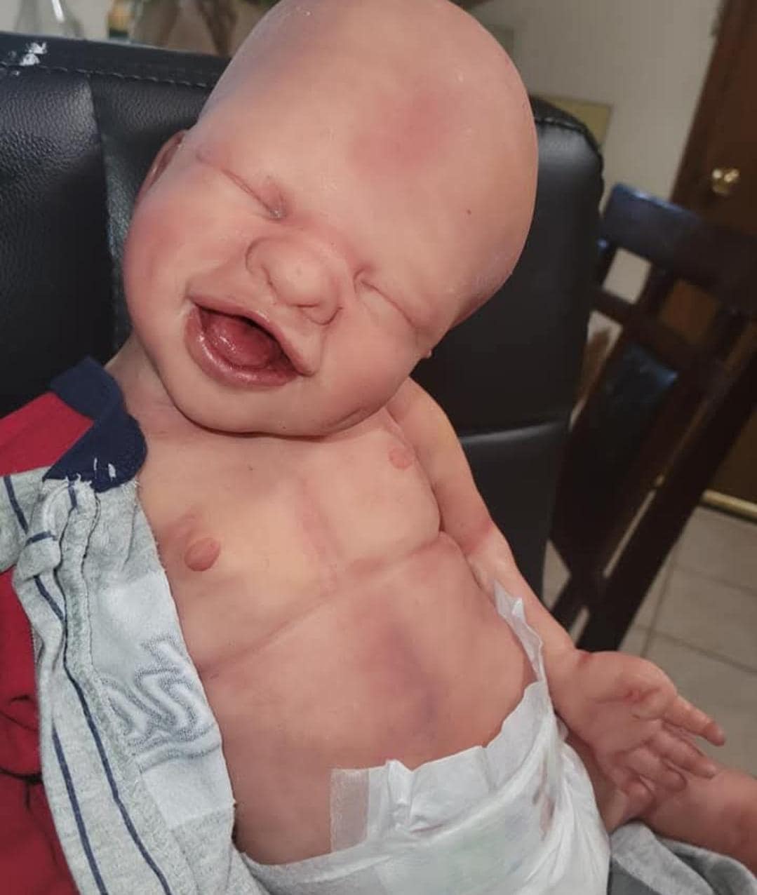 Full body silicone baby Closed eyes 24" Full Body baby boy nelly