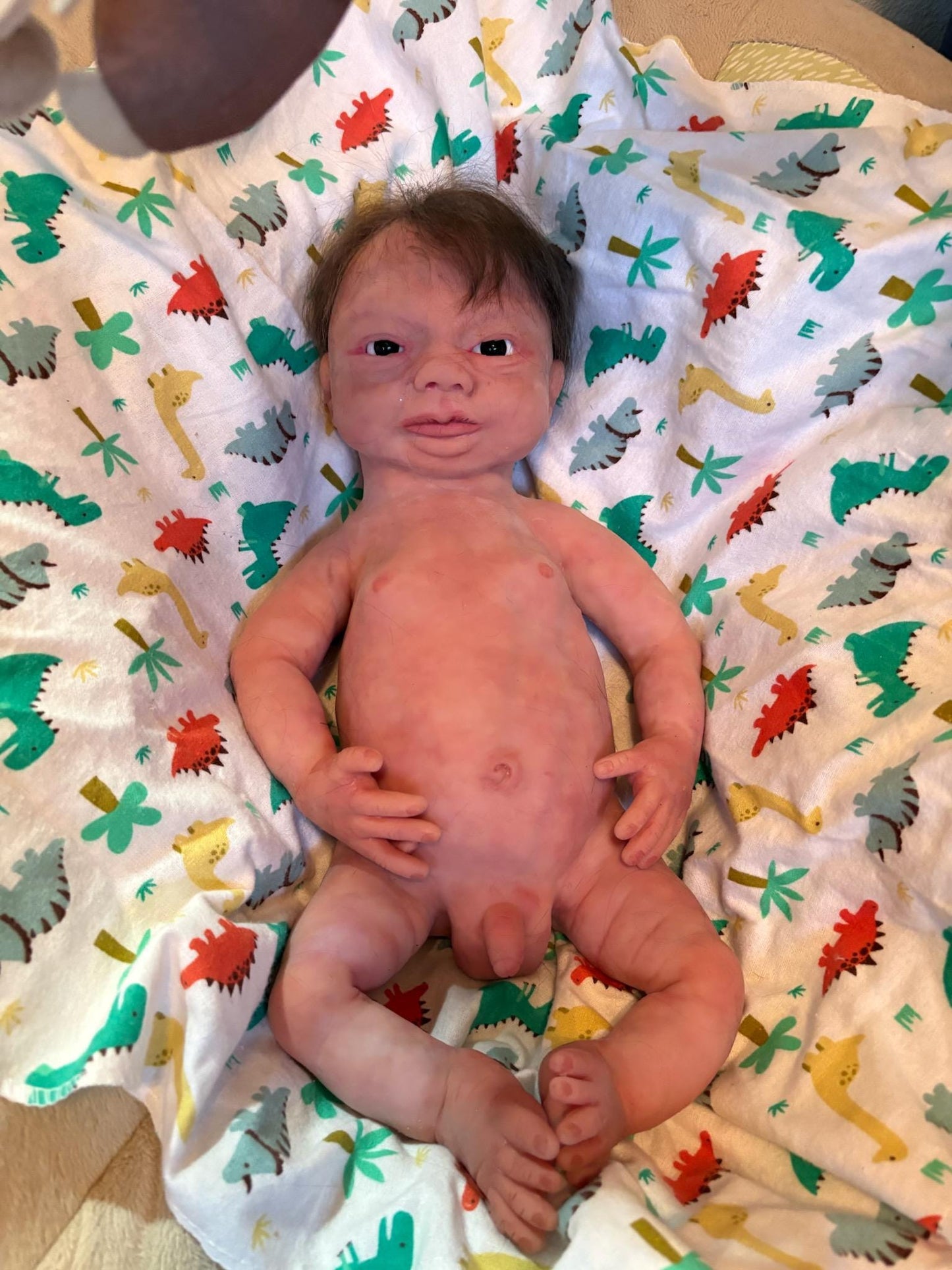 Full Body Silicone Baby Boy Blank or painted 18" inches newborn open eyes Trevor Donna kohn