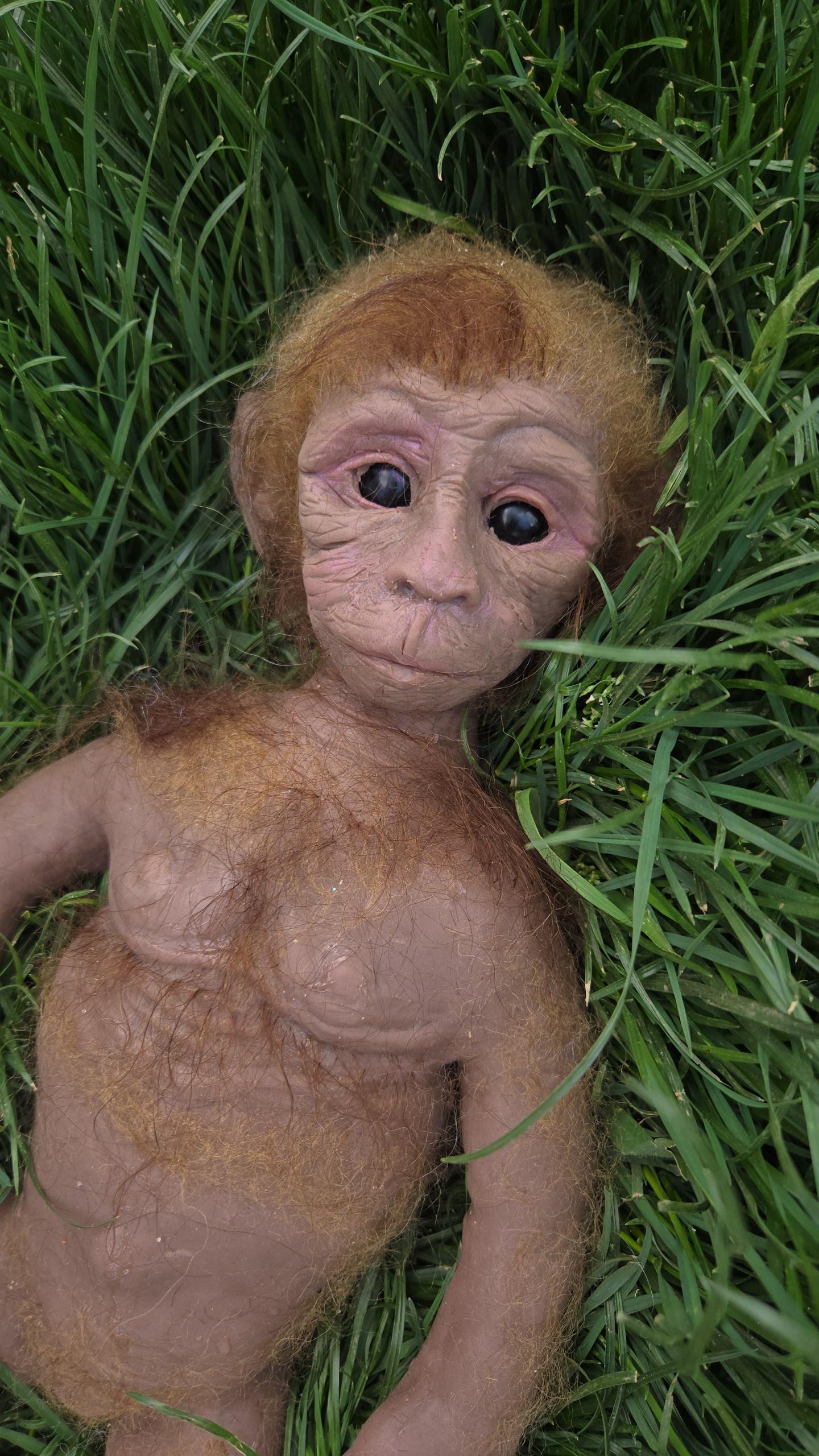 Full Body Silicone baby Monkey  15" tarzie