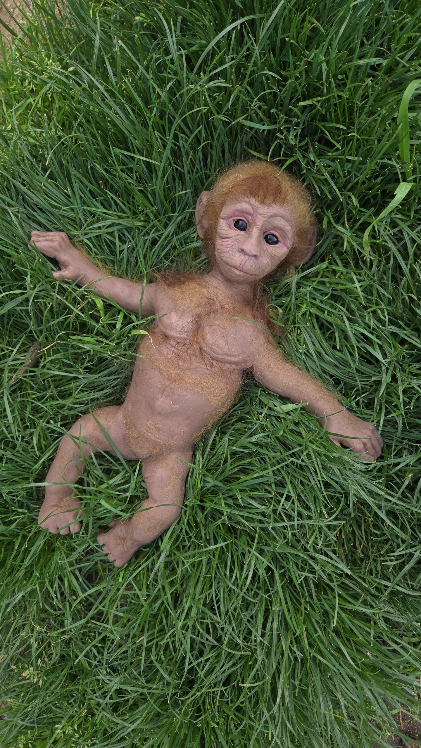 Full Body Silicone baby Monkey  15" tarzie