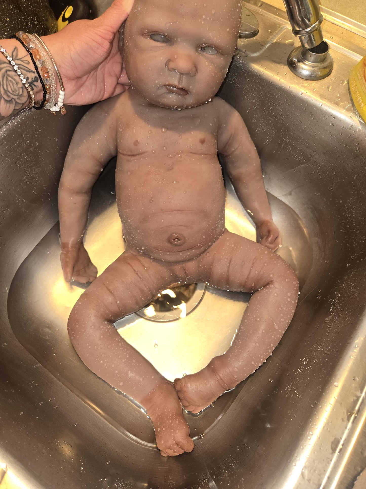 Full Body silicone baby toddler 24" 6 month old "Adele" Melissa mccrory
