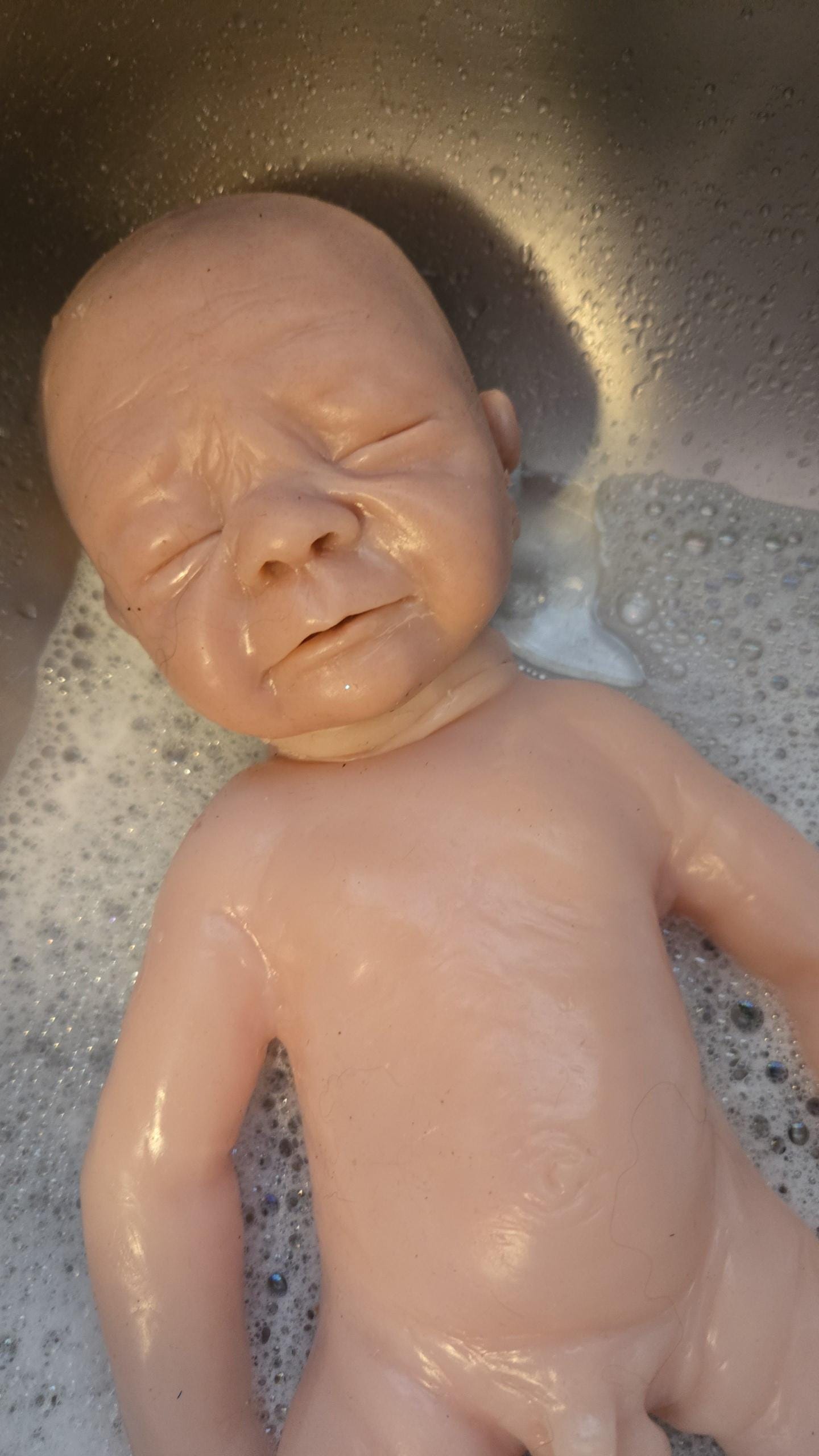 Full body silicone baby  16" by little feet nursery