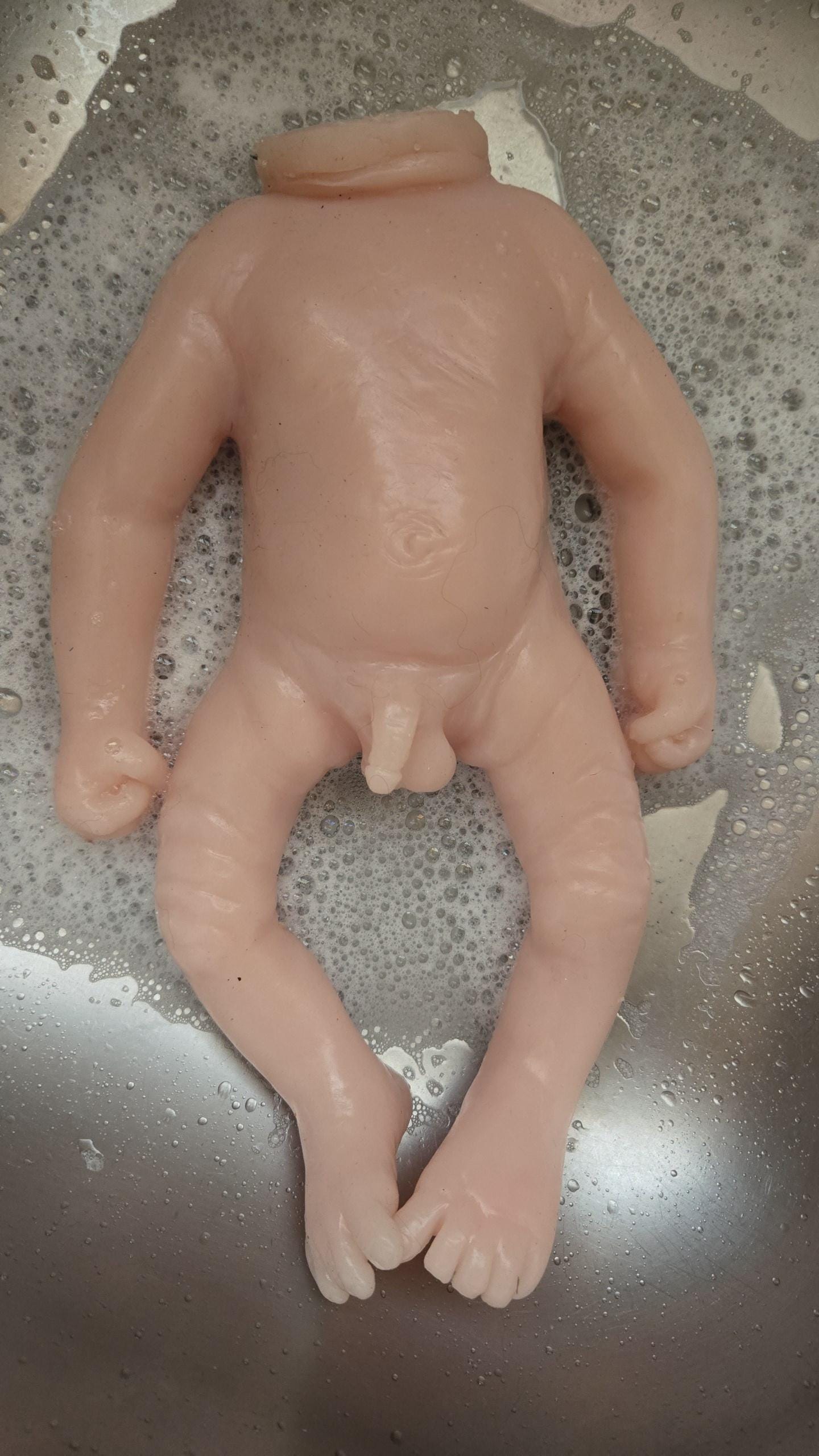 Full body silicone baby  16" by little feet nursery