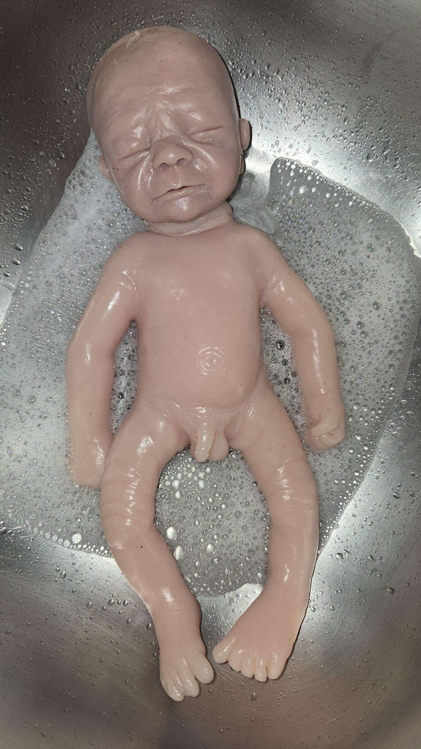 Full body silicone baby  16" by little feet nursery