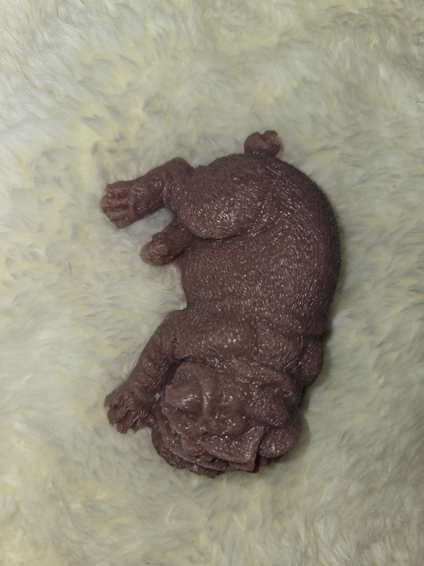 3" mini bulldog silicone puppy dog
