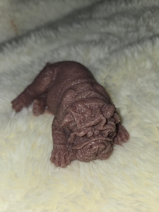 3" mini bulldog silicone puppy dog