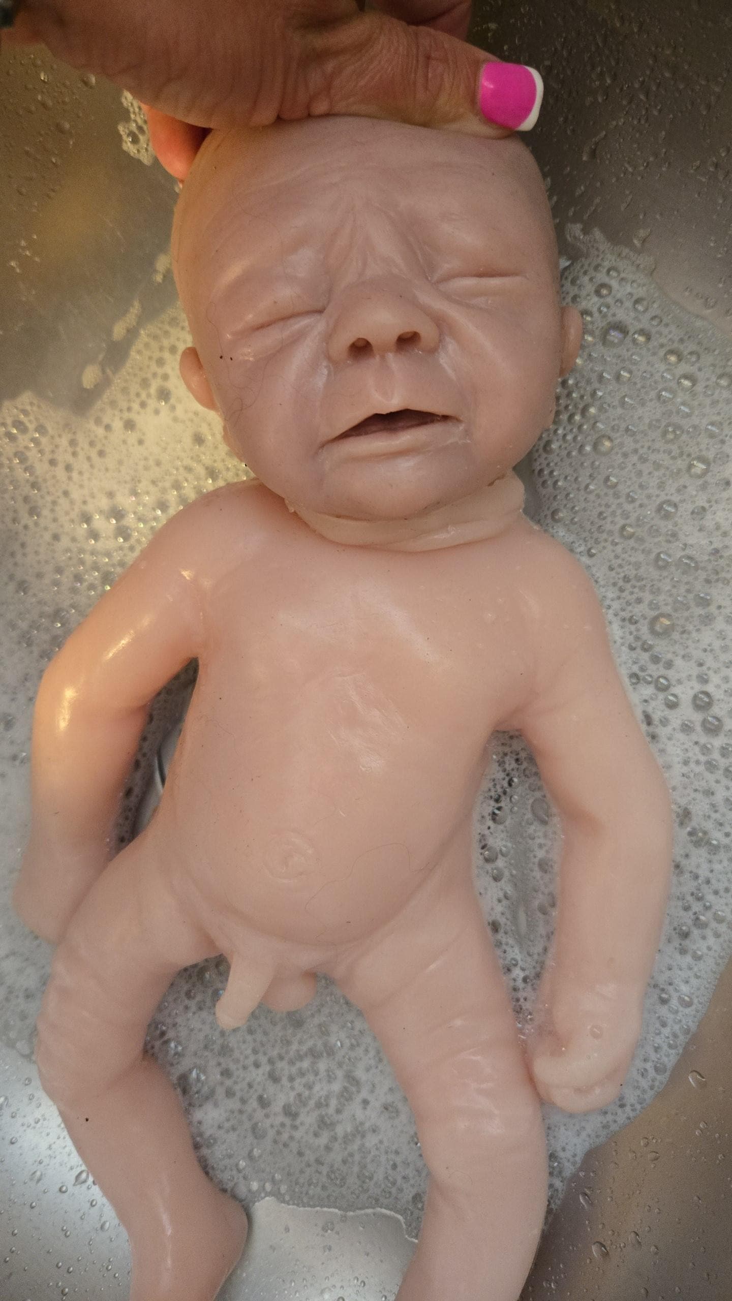 Full body silicone baby  16" by little feet nursery