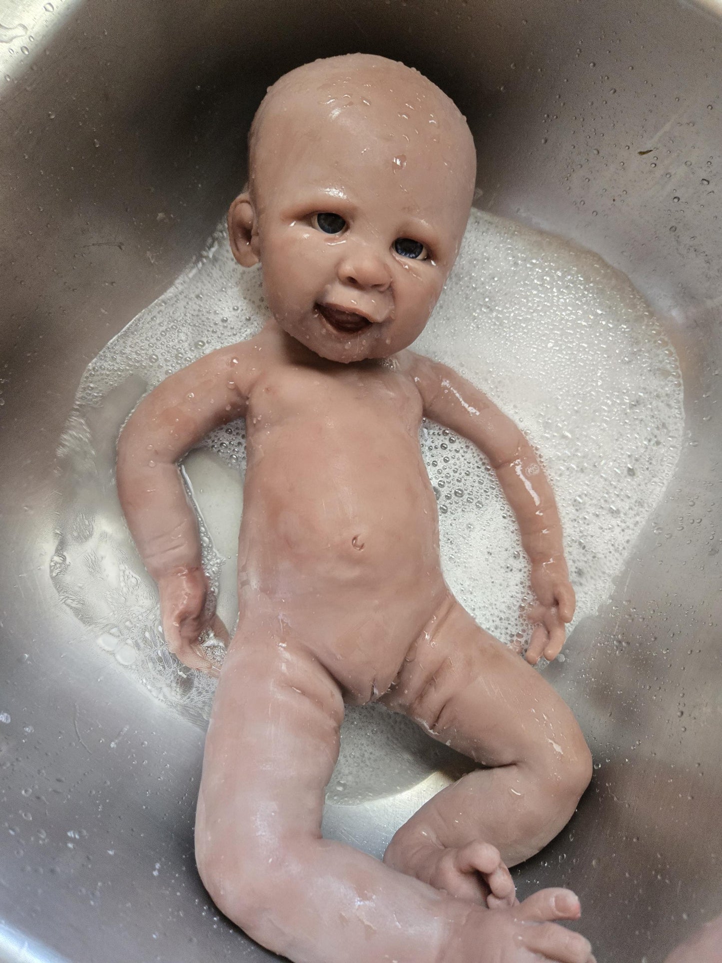 Full Body Silicone Baby Boy or girl Happy smiley baby full body or cuddle head