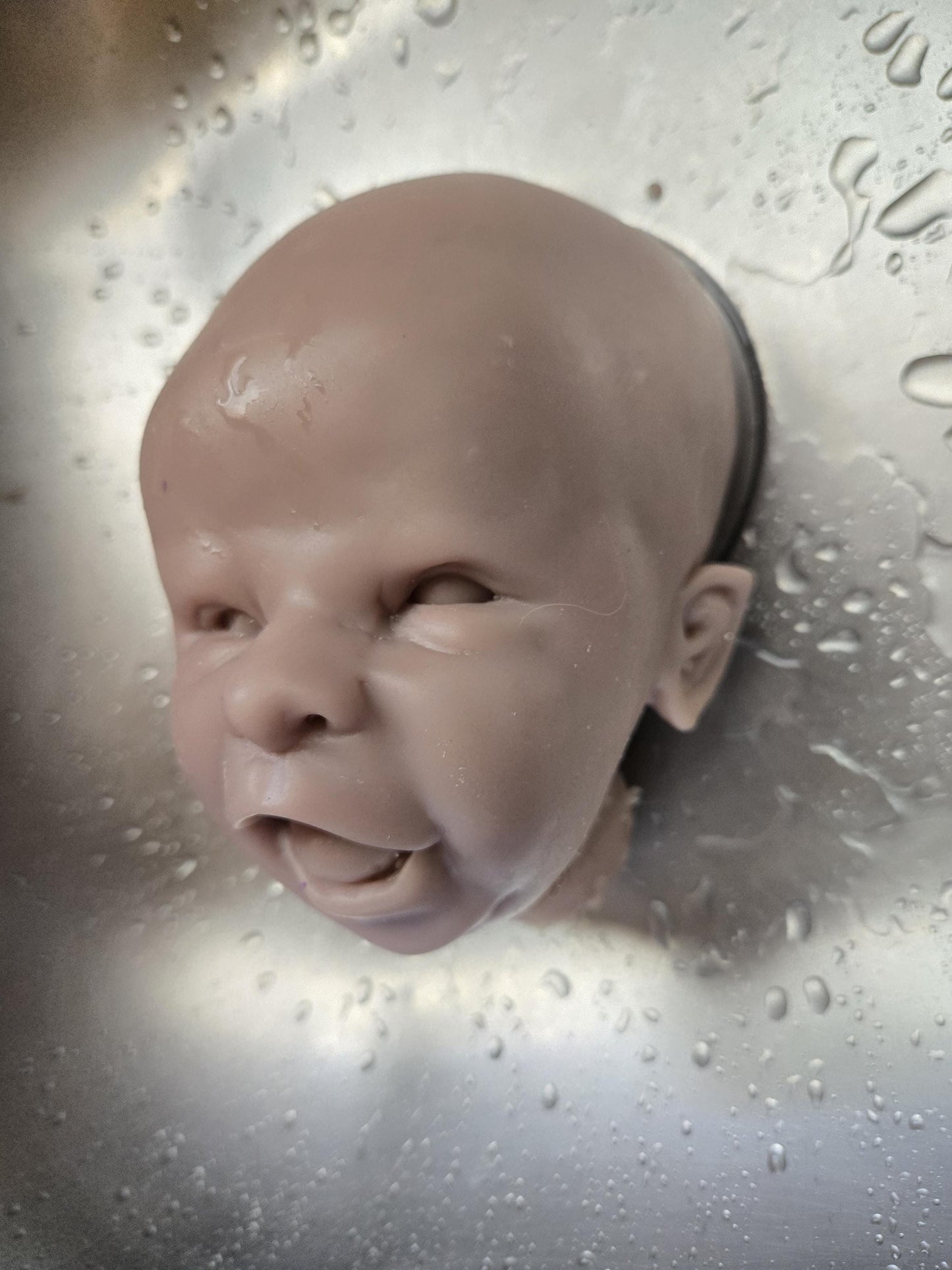 Silicone baby head and limbs for cuddle body or full Body silicone 21"