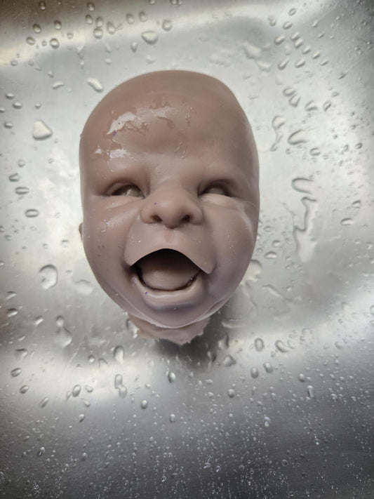 Silicone baby head and limbs for cuddle body or full Body silicone 21"