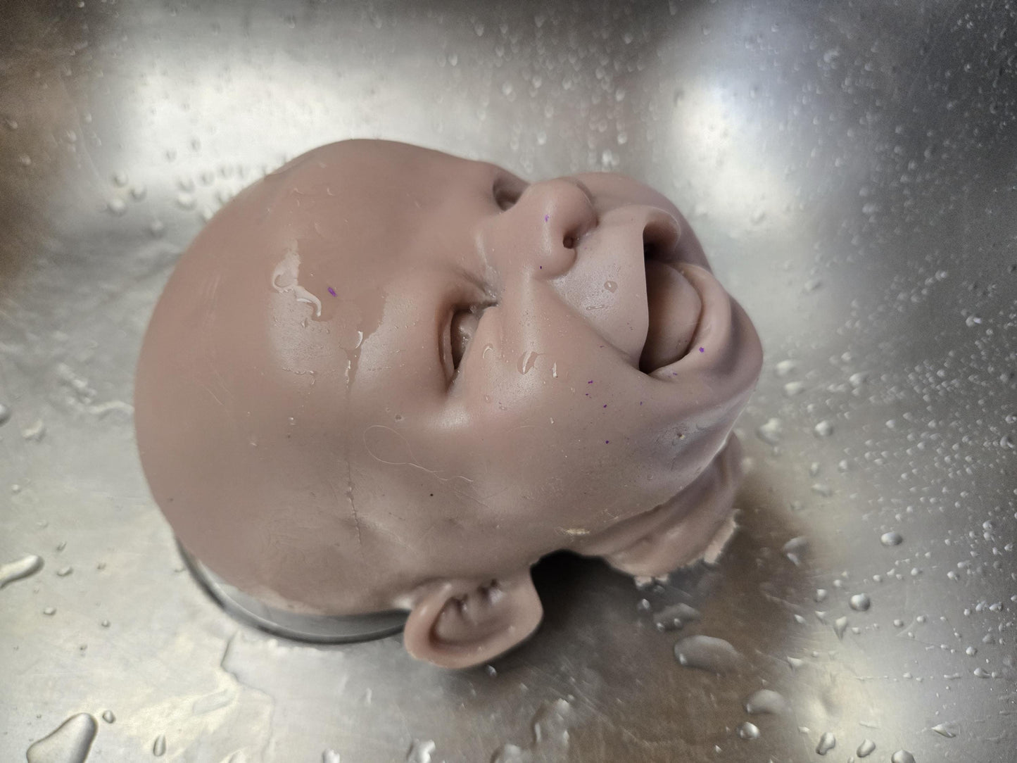 Silicone baby head and limbs for cuddle body or full Body silicone 21"