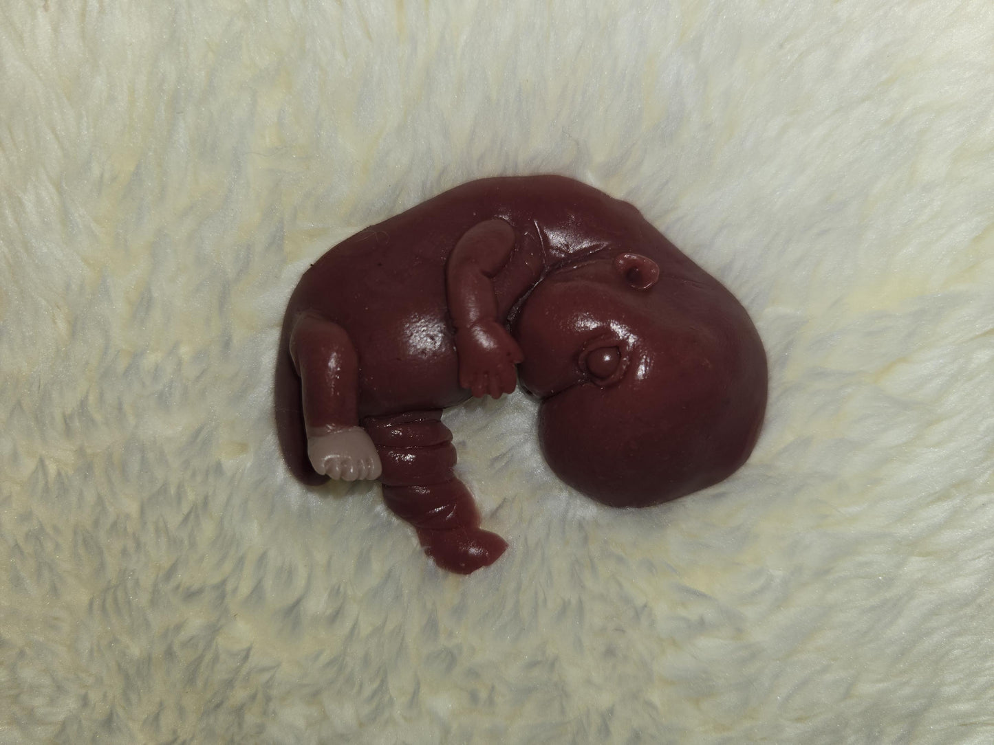 13 week sized gestation silicone fetus memorial baby with umbilical cord gift