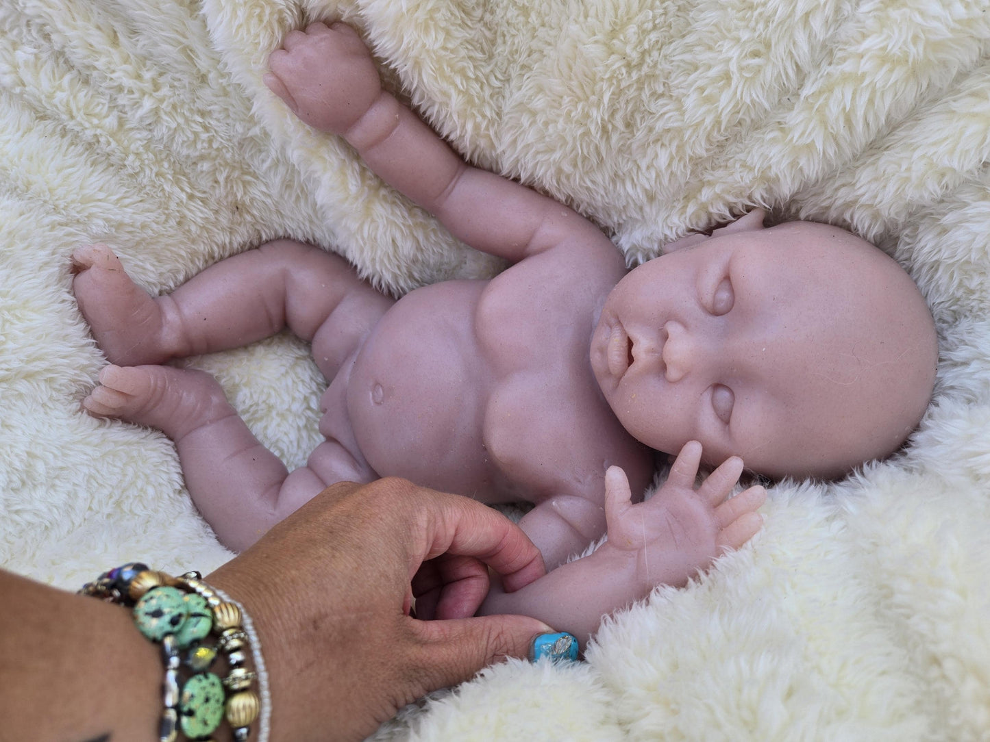 Full body silicone baby doll 17" Su Chinese baby