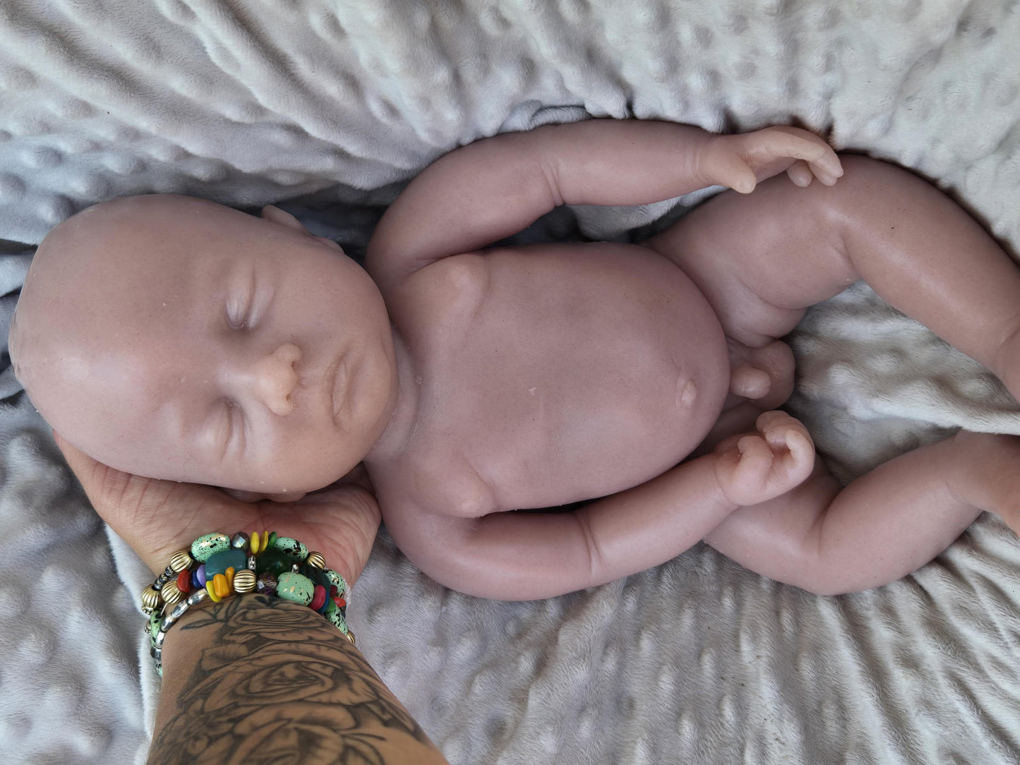 full body silicone baby boy 18" blank kit or painted baby russle